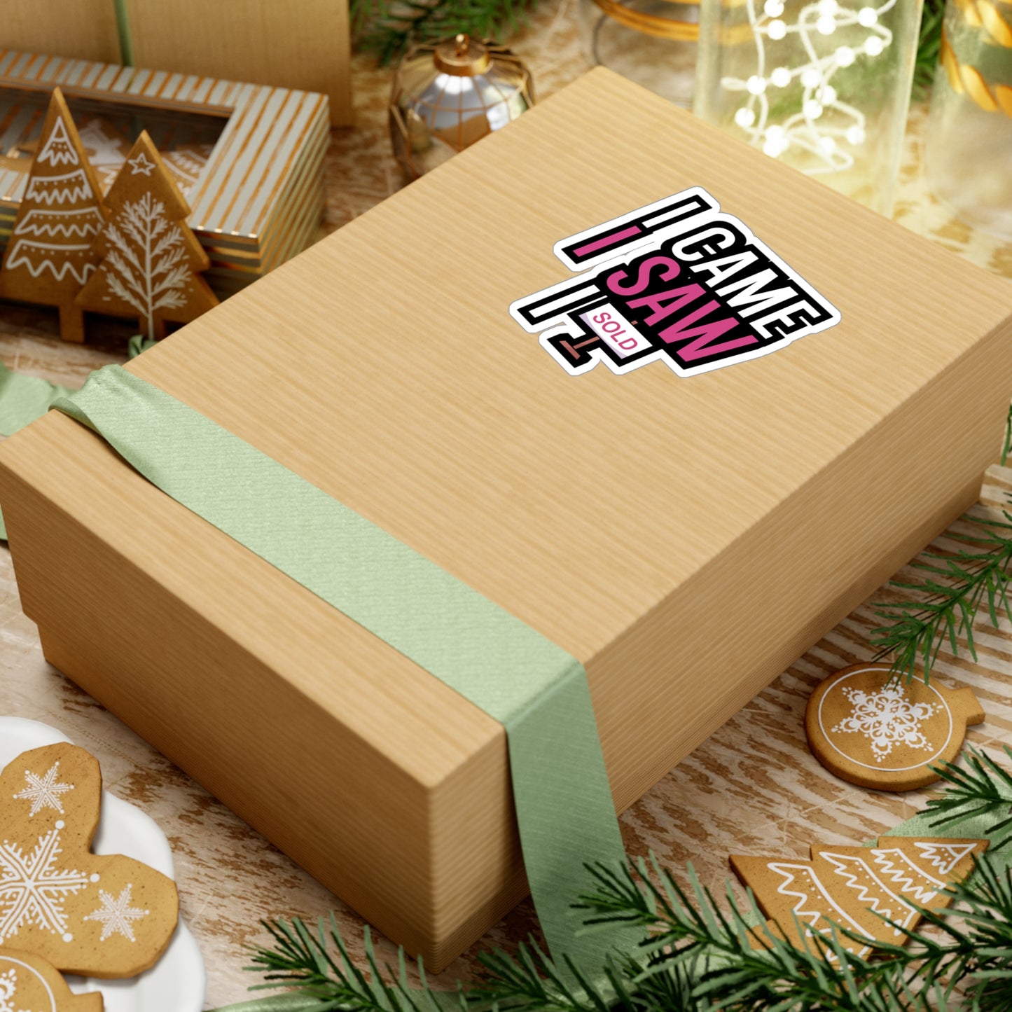 I came i saw i sold - Real estate Sticker for Wall, Laptop, Window, Truck, Car Real estate Gift Vinyl Real estate agent Decal Sticker