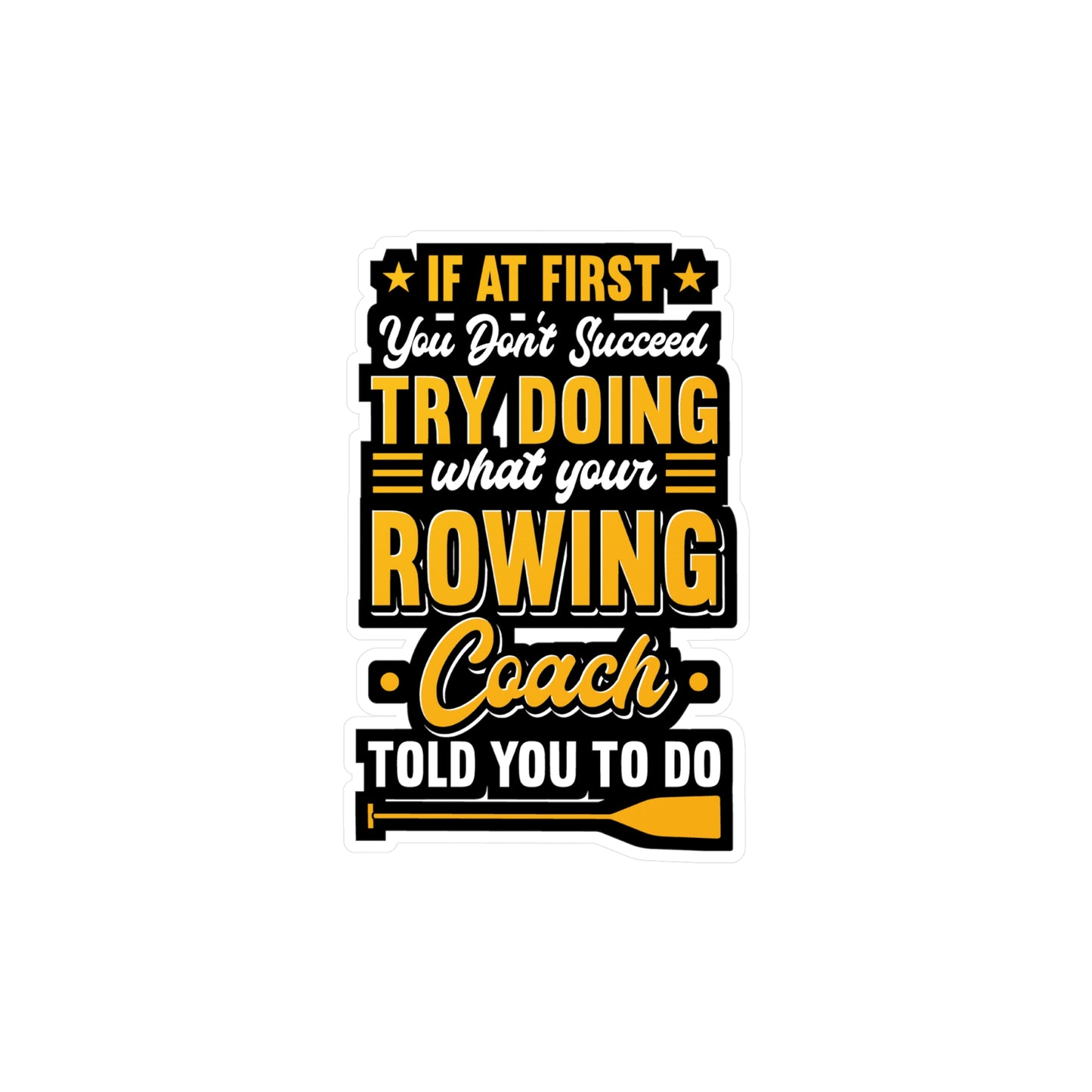 Rowing Coach | Rowing Sticker | Coxswain Decals | Rower Laptop Sticker | Rowing Gift | Coxswain Gift