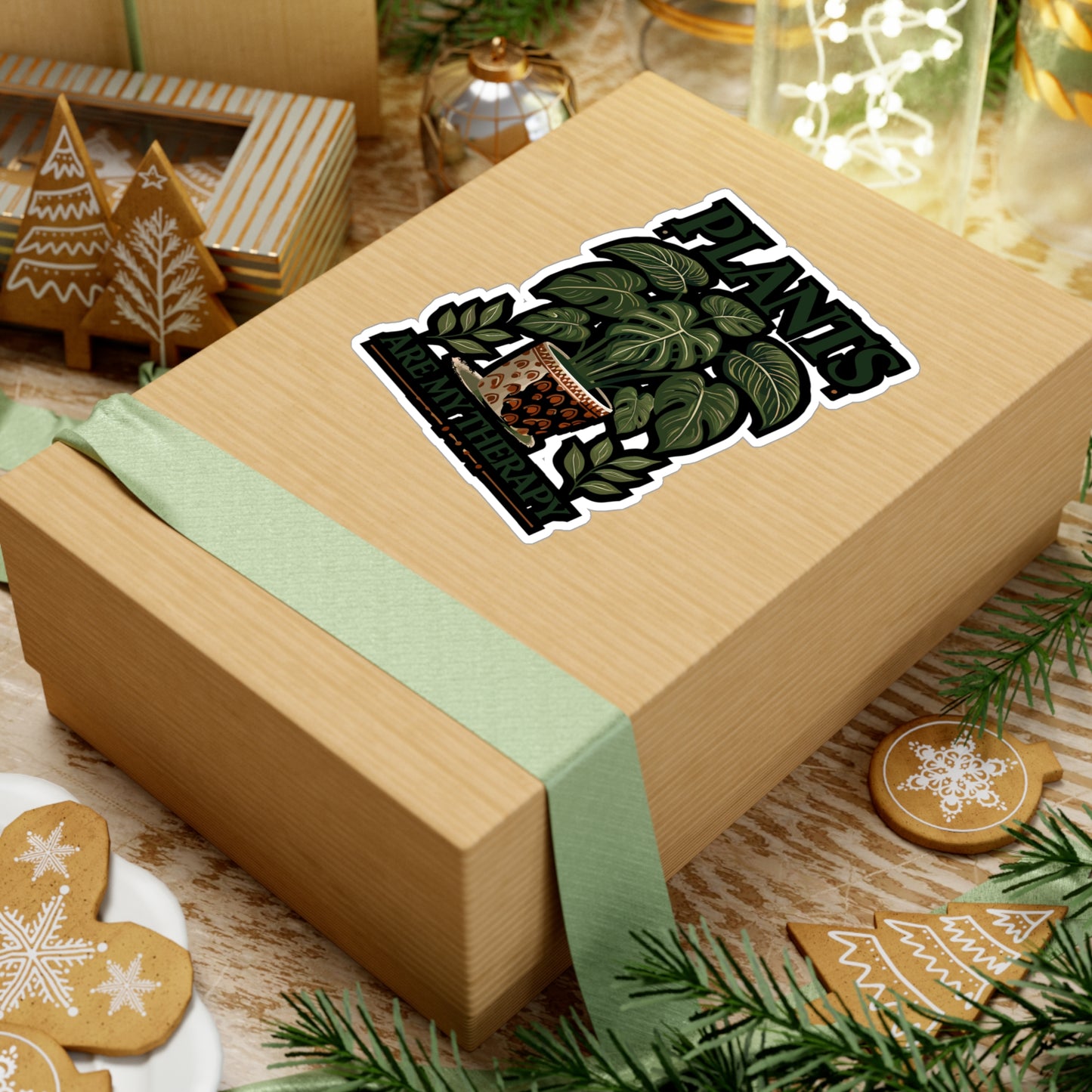 Plants Are My Therapy - Plants therapy Sticker for Laptop Sticker. Water Bottle Sticker, Vinyl Plant lovers Decal - Plants therapy Gift