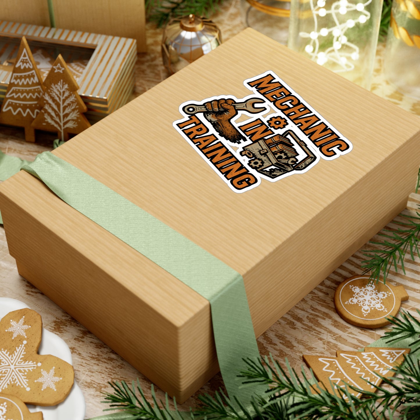 Mechanic in Training – Sticker for Laptop, Water Bottle & Automotive Enthusiast Gifts