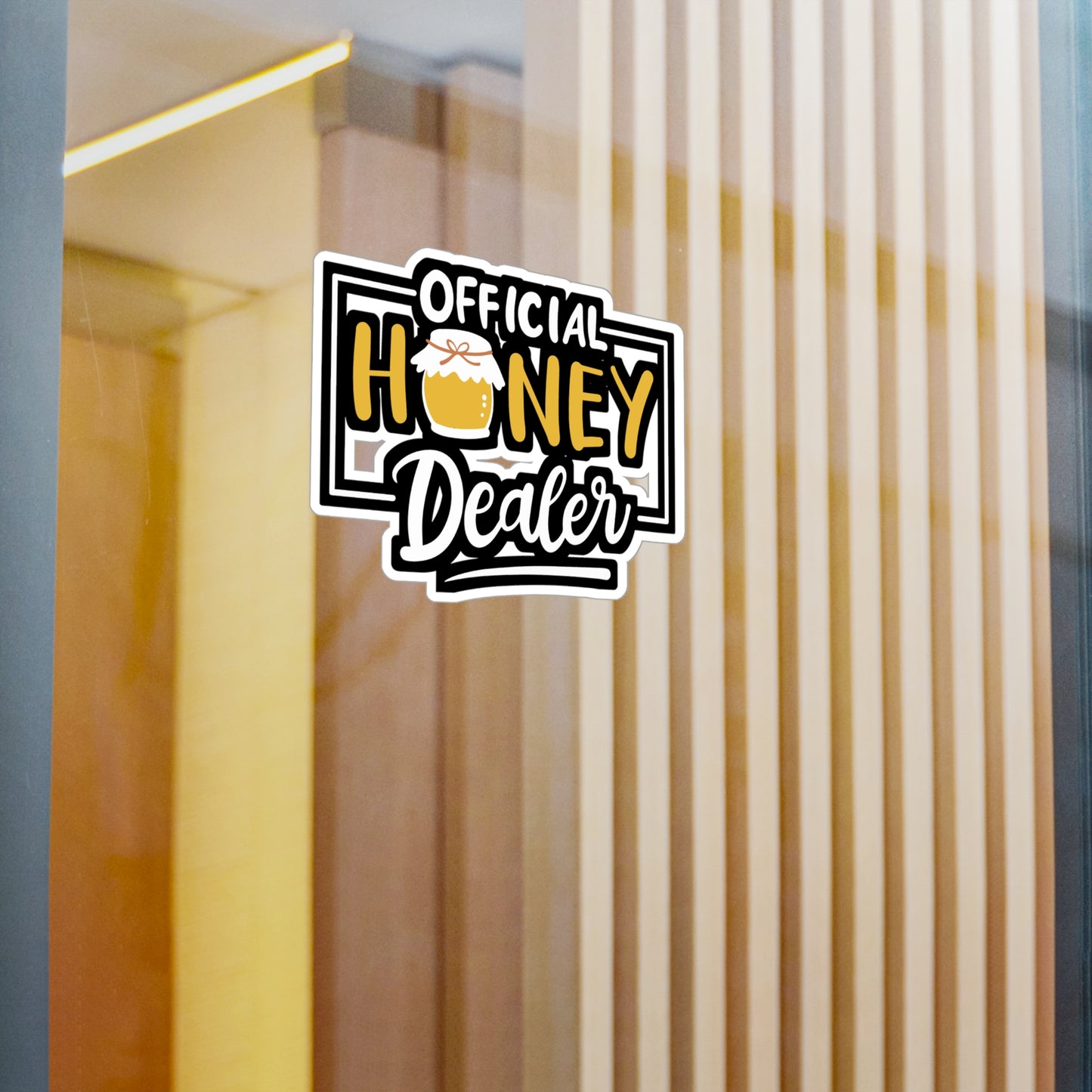 Official Honey Dealer - Beekeeping Sticker for Laptop Sticker. Water Bottle Sticker, Vinyl Brood Decal - Beekeeping Gift