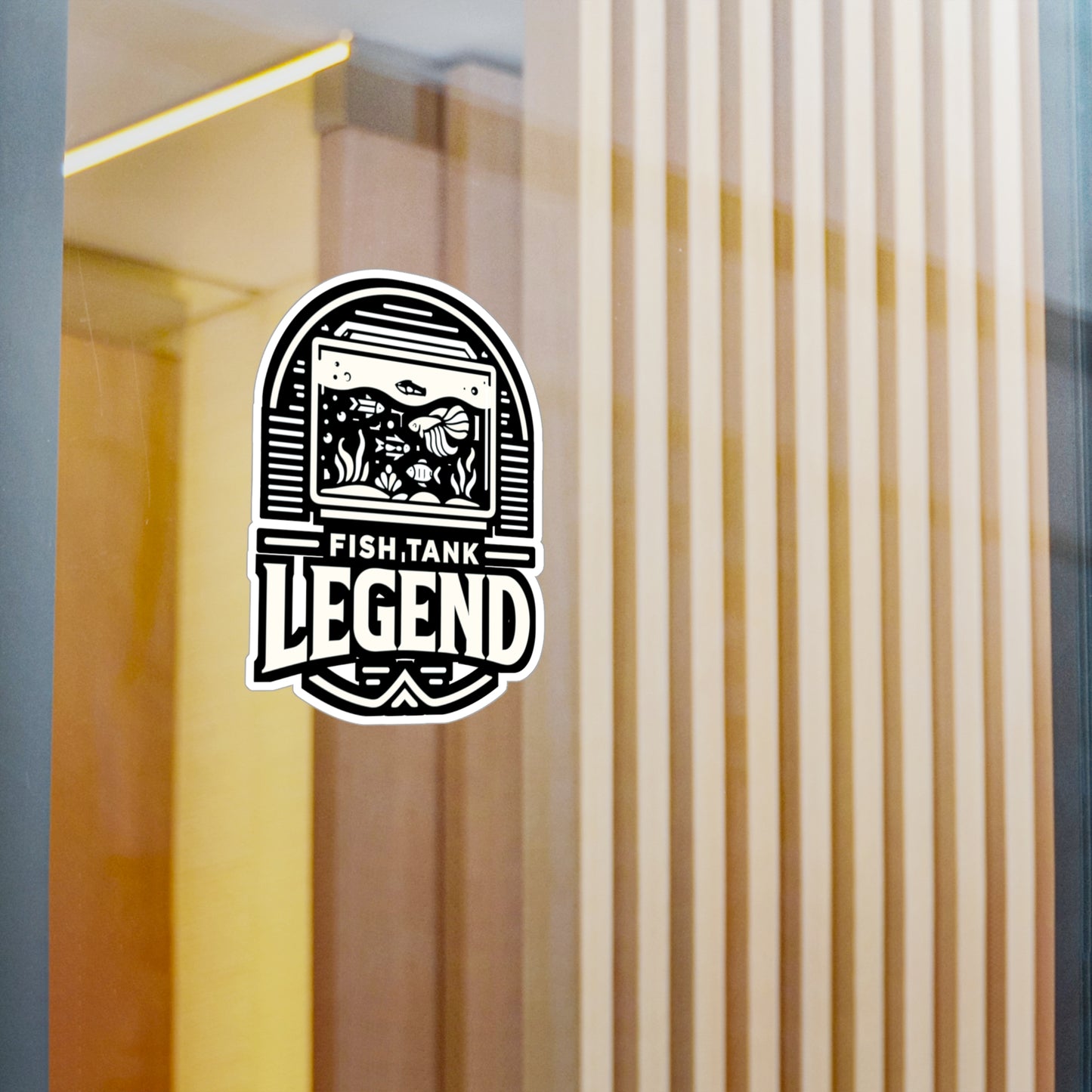 Fish Tank Legend - Aquarist Sticker for Laptop Sticker. Water Bottle Sticker, Vinyl Aquarium Decal - Aquarist Gift