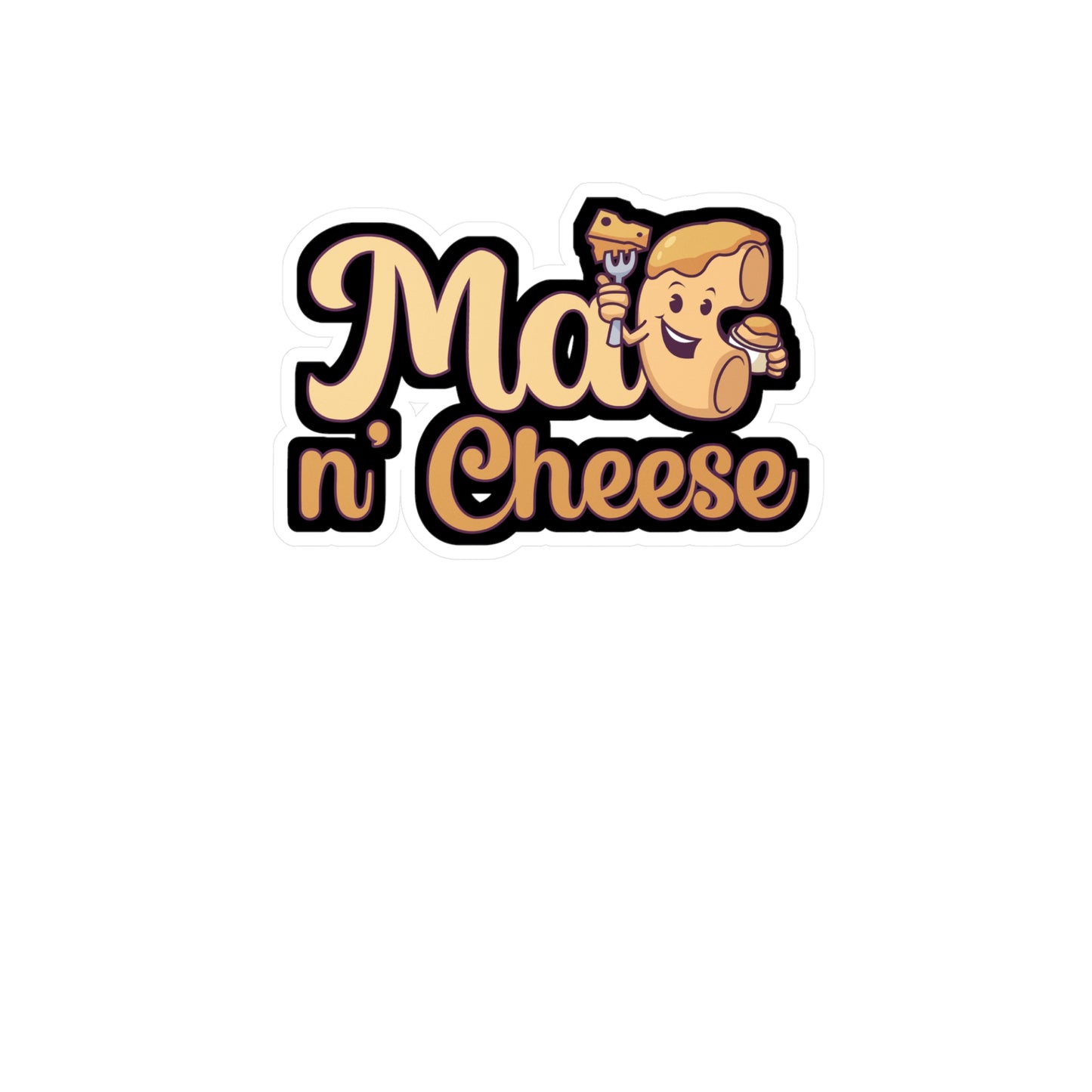 Mac n Cheese - Mac n cheese Sticker for Wall, Laptop, Window, Truck, Car Mac n cheese Gift Vinyl Mac & cheese Decal Sticker