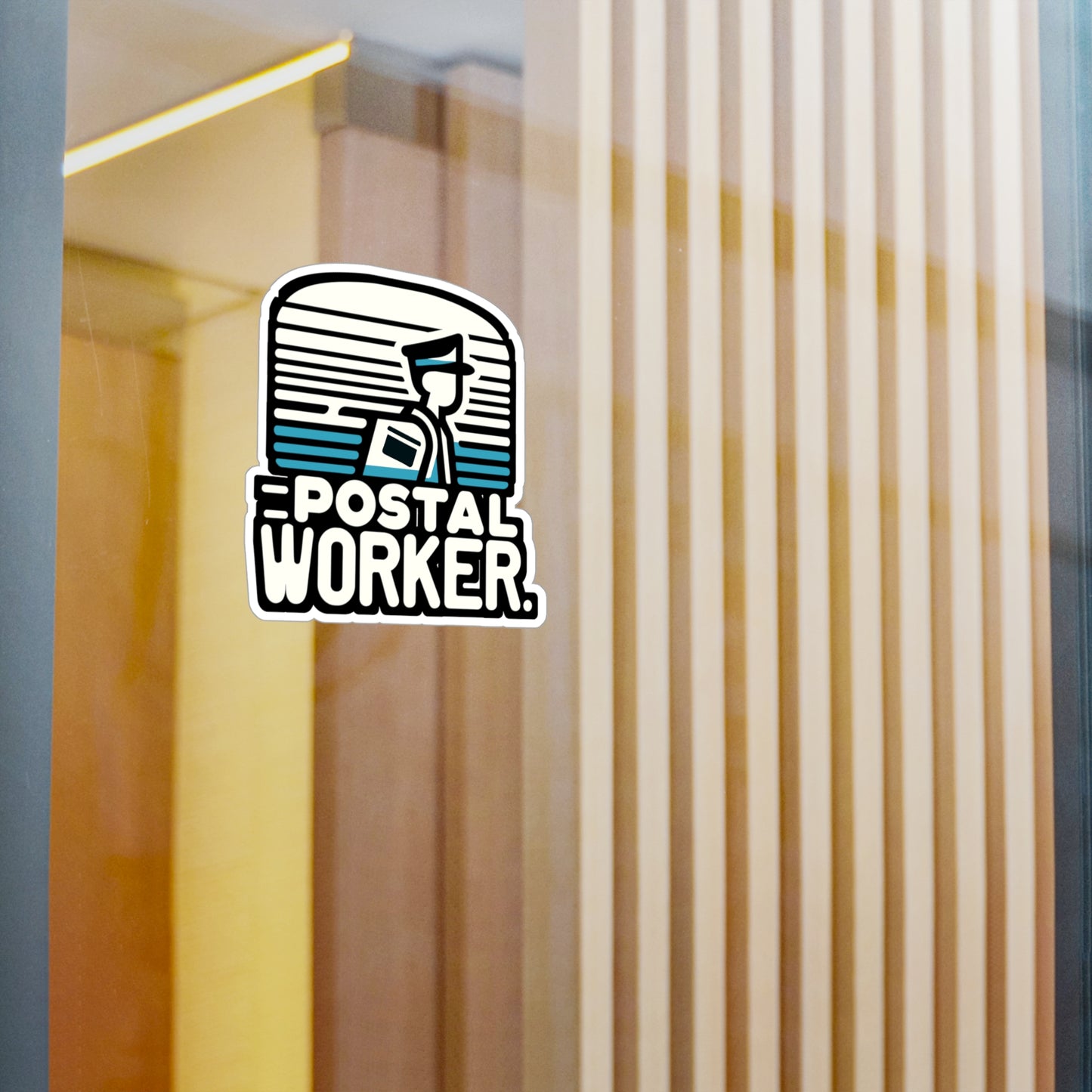 Postal Worker - Postal worker Sticker for Laptop Sticker. Water Bottle Sticker, Vinyl Funny postal worker Decal - Postal worker Gift