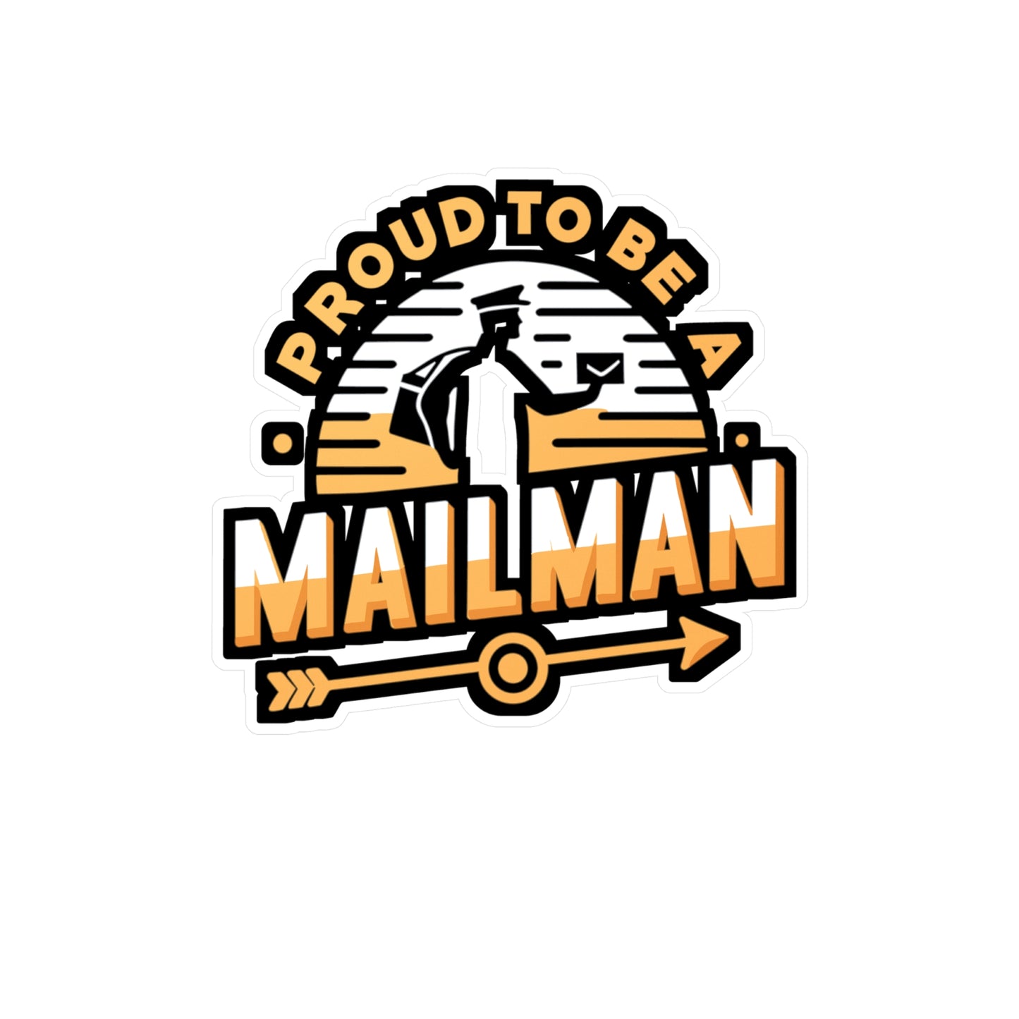 Proud to be a Mailman - Postal worker Sticker for Laptop Sticker. Water Bottle Sticker, Vinyl Funny postal worker Decal - Postal worker Gift