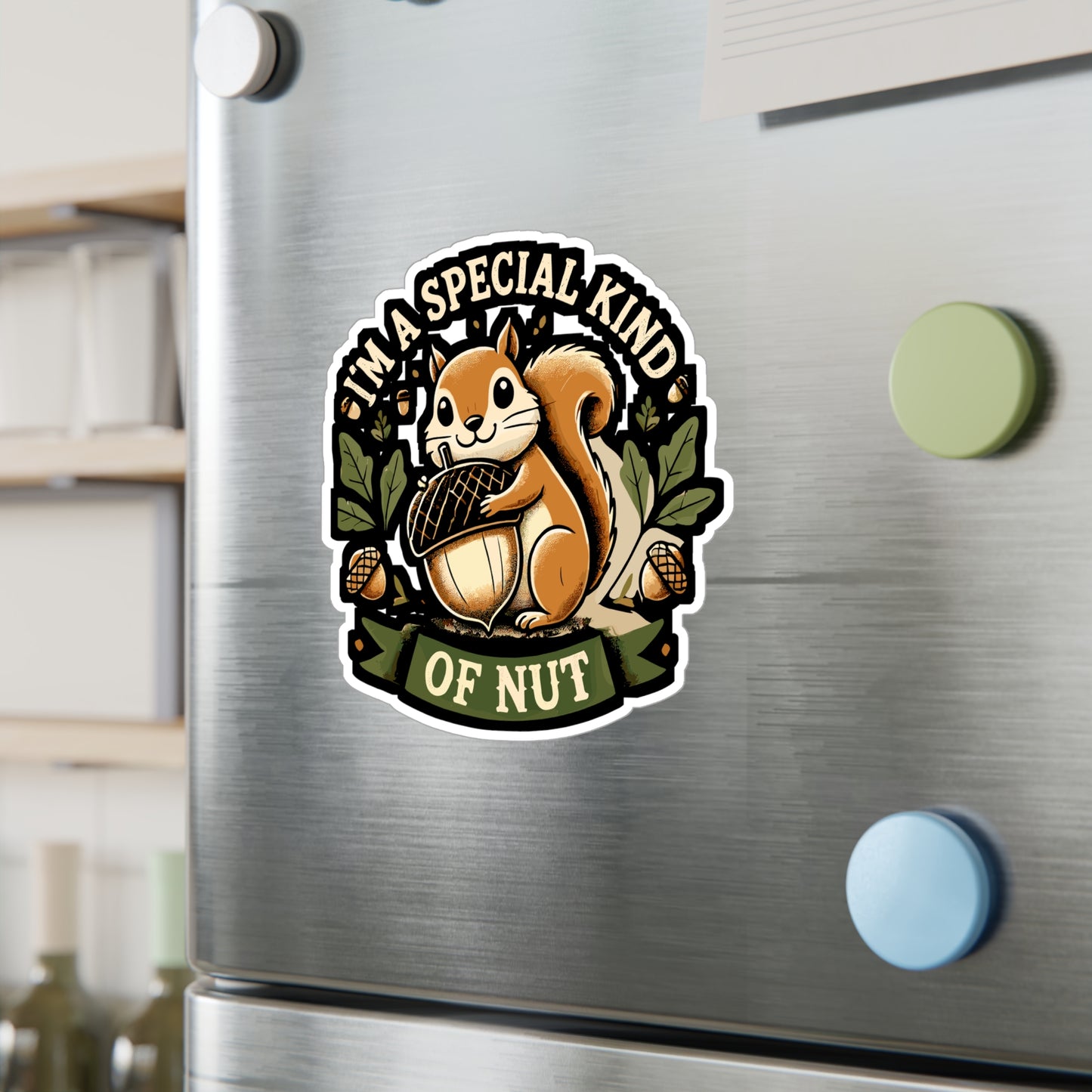 I'm A Special Kind Of Nut - Squirrel Sticker for Laptop Sticker. Water Bottle Sticker, Vinyl Quirky Decal - Squirrel Gift