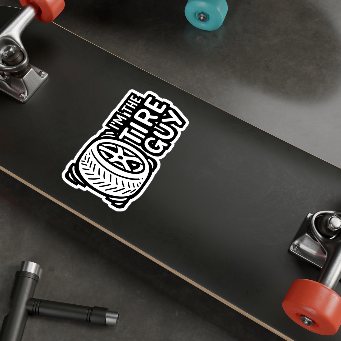 I'm The Tire Guy - Mechanic Sticker for Laptop Sticker. Water Bottle Sticker, Vinyl Garage Decal - Mechanic Gift