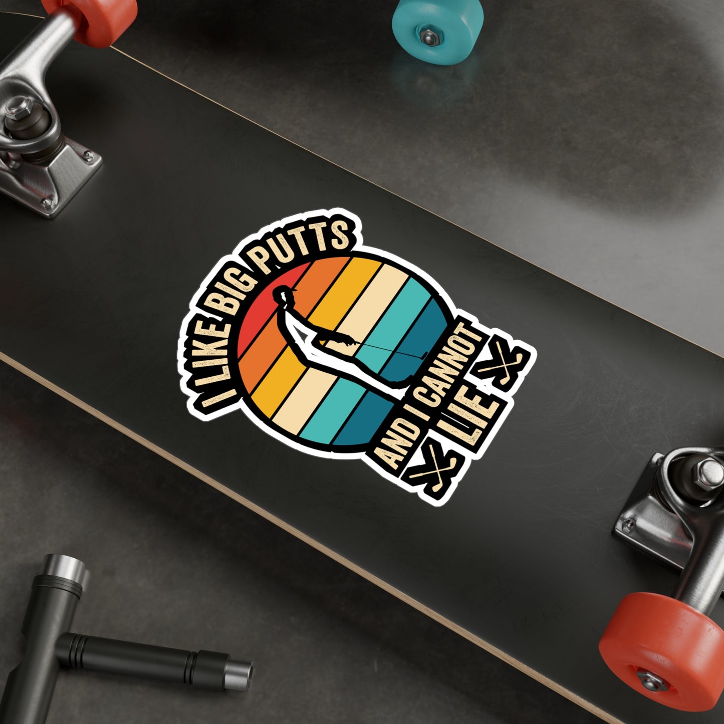 I Like Big Putts - Golf Sticker for Car Window Laptop Sticker. Water Bottle Sticker, Vinyl Golfing Decal, Golfer Sticker - Golf Gift