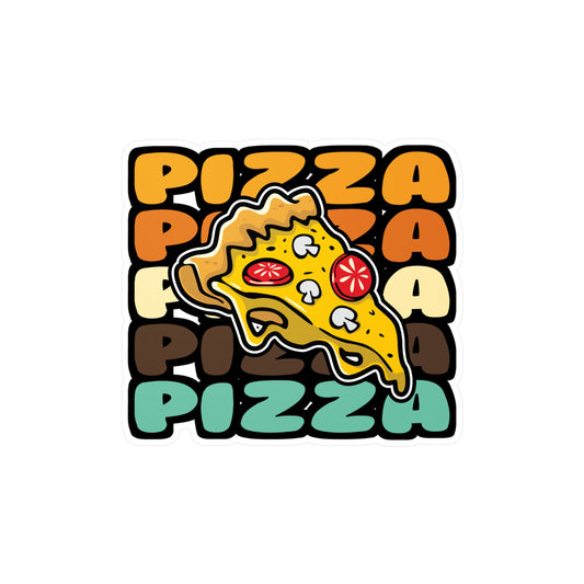 Pizza - Pizza Sticker for Car Window Laptop Sticker. Water Bottle Sticker, Vinyl Pyramid Decal, Pizza Sticker - Pizza Gift