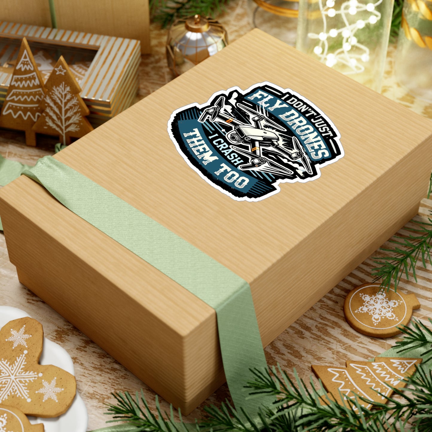 I Don't Just Fly Drones I Crash Them Too - Drone Sticker for Laptop Sticker. Water Bottle Sticker, Vinyl Drone pilot Decal - Drone Gift