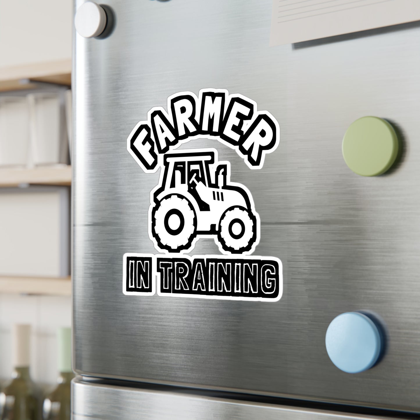 Farmer in Training - Farmer Sticker for Laptop Sticker. Water Bottle Sticker, Vinyl Tractor Decal - Farmer Gift