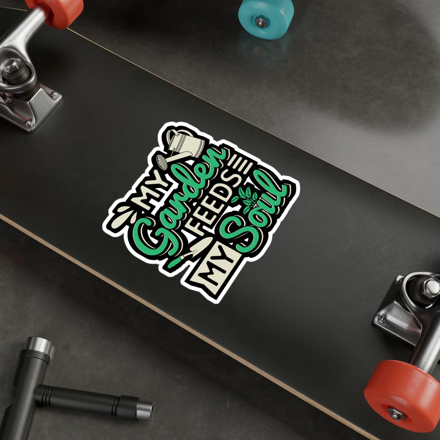 My Garden Feeds My Soul - Gardening Sticker for Laptop Sticker. Water Bottle Sticker, Vinyl Greenhouse Decal - Gardening Gift