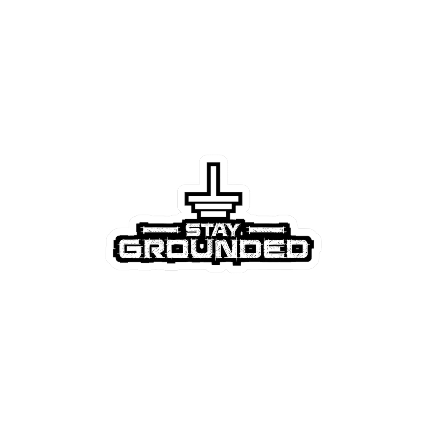 Stay Grounded - Electrician Sticker for Laptop Sticker. Water Bottle Sticker, Vinyl Wiring Decal - Electrician Gift