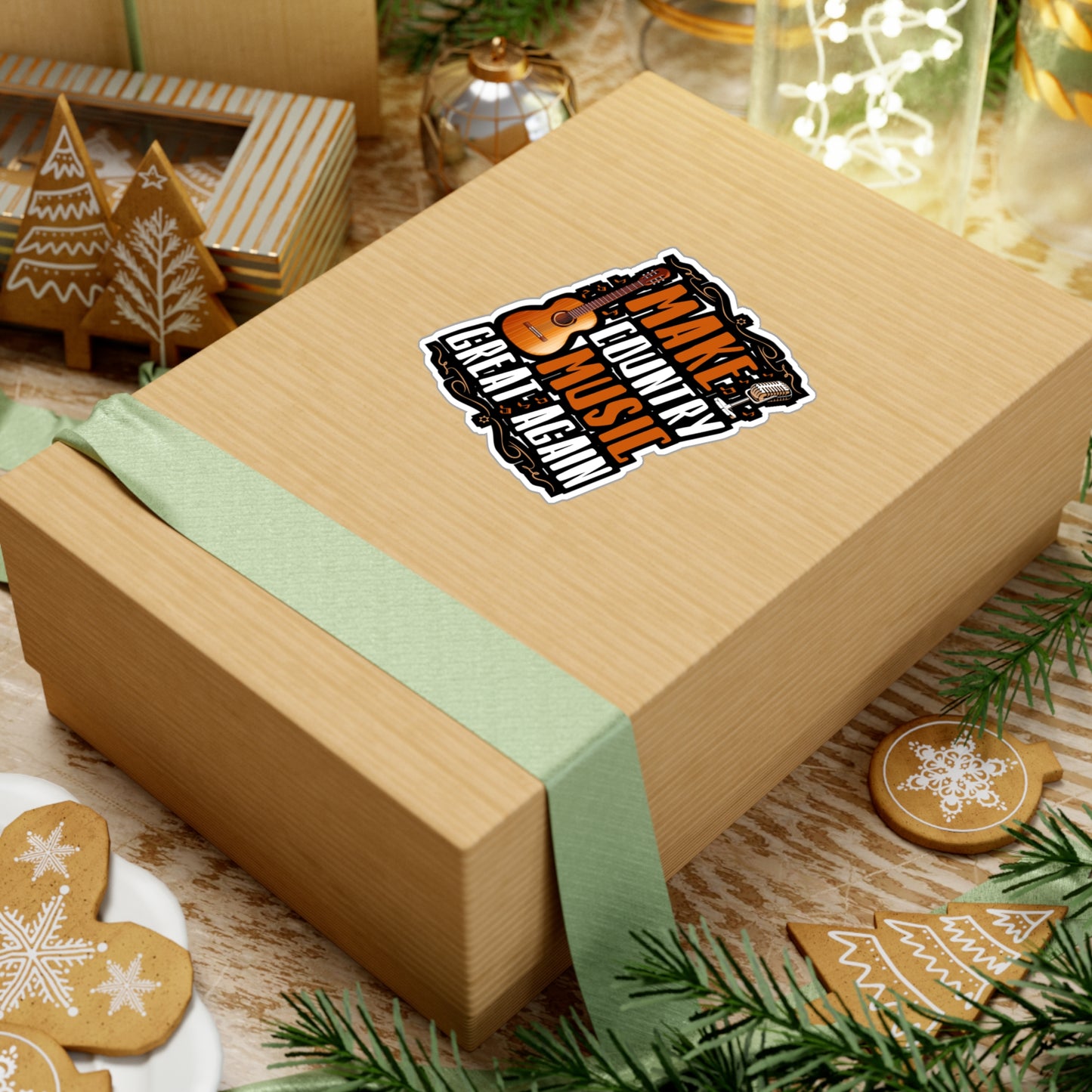 Make Country Music Great Again - Country Sticker for Laptop Sticker. Water Bottle Sticker, Vinyl Country music Decal - Country Gift