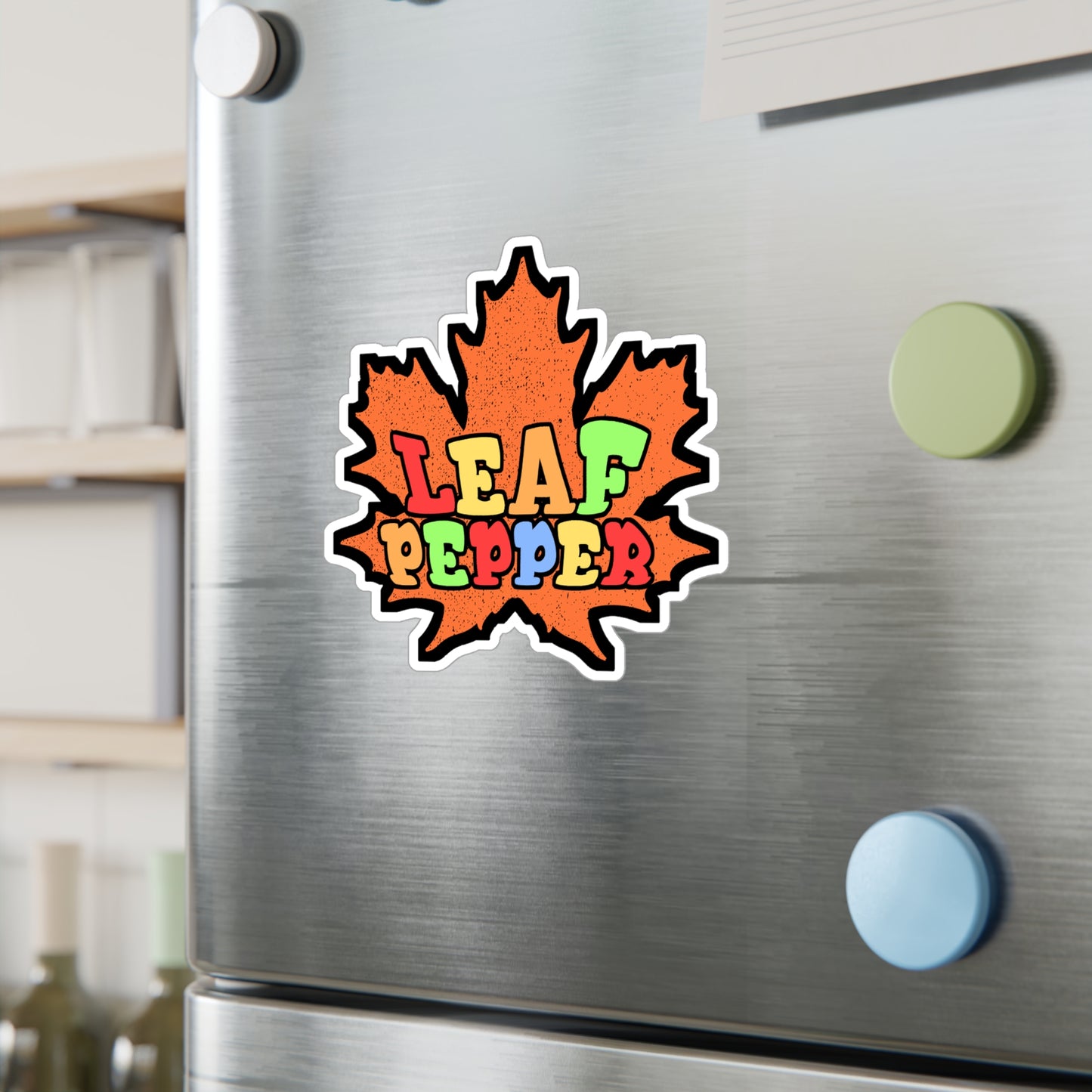 Leaf Pepper | Leaf-blower Sticker | Lawn-mower Decals | Lawn-care Laptop Sticker | Leaf-blower Gift | Lawn-mower Gift