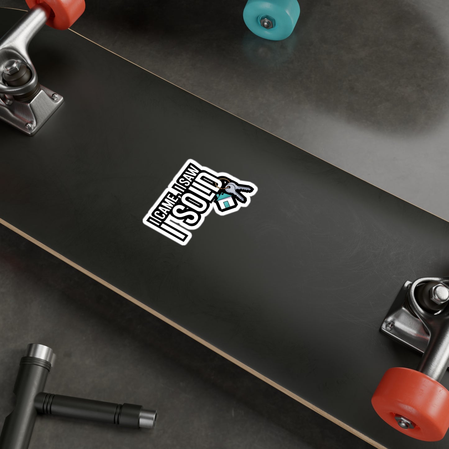 I came i saw i sold - Real estate Sticker for Car, Wall, Laptop, Window, Truck Real estate Gift Vinyl Real estate agent Decal Sticker