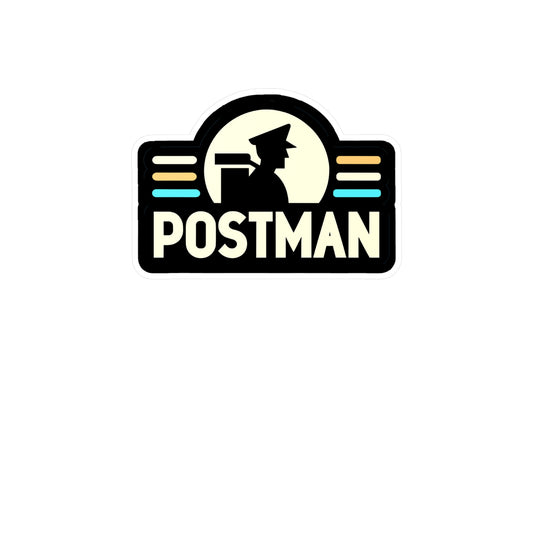 Postman - Postal worker Sticker for Laptop Sticker. Water Bottle Sticker, Vinyl Funny postal worker Decal - Postal worker Gift