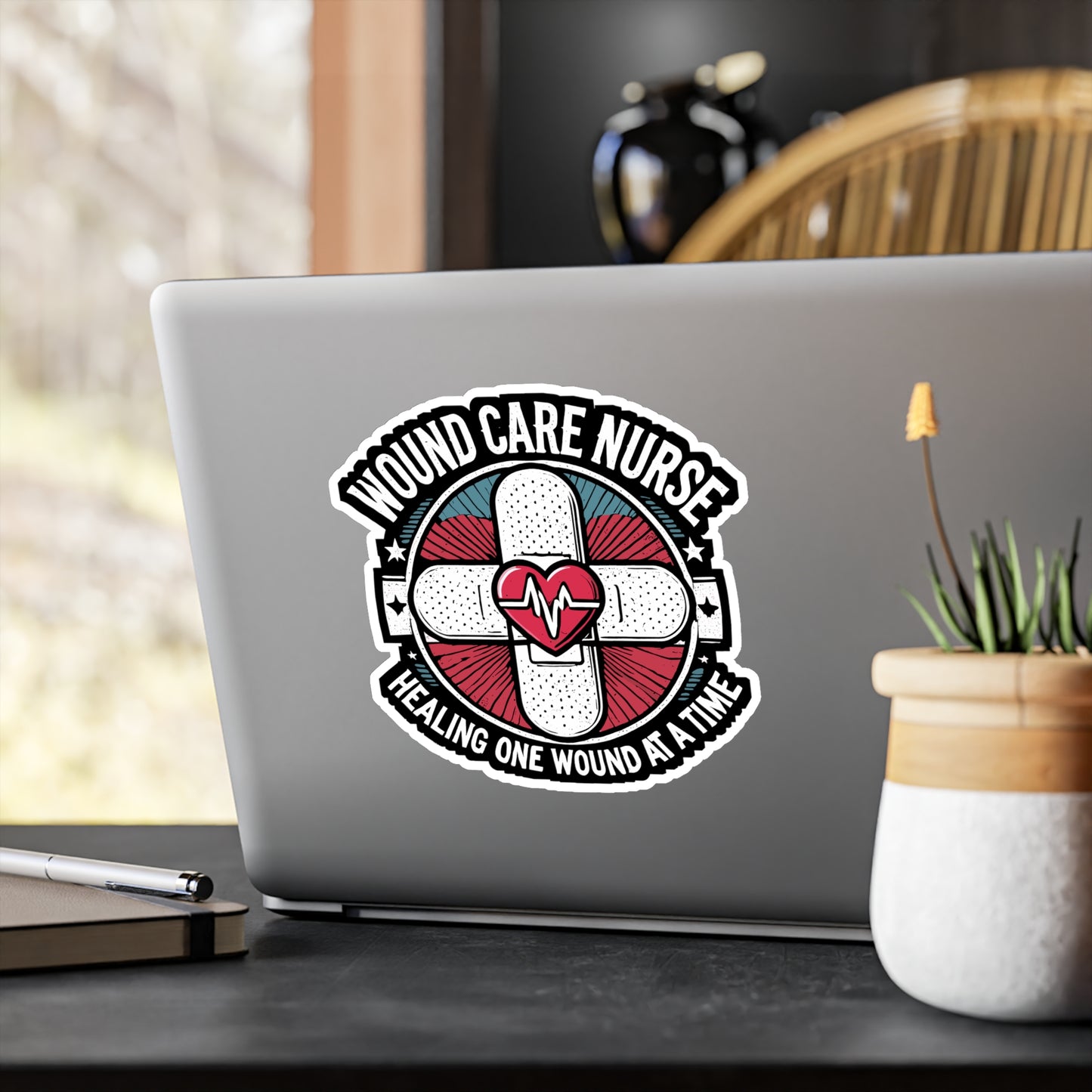 Wound Care Nurse Healing One Wound at a Time - Nurse Sticker for Laptop Sticker. Water Bottle Sticker, Vinyl Nursing-student Decal - Nurse Gift