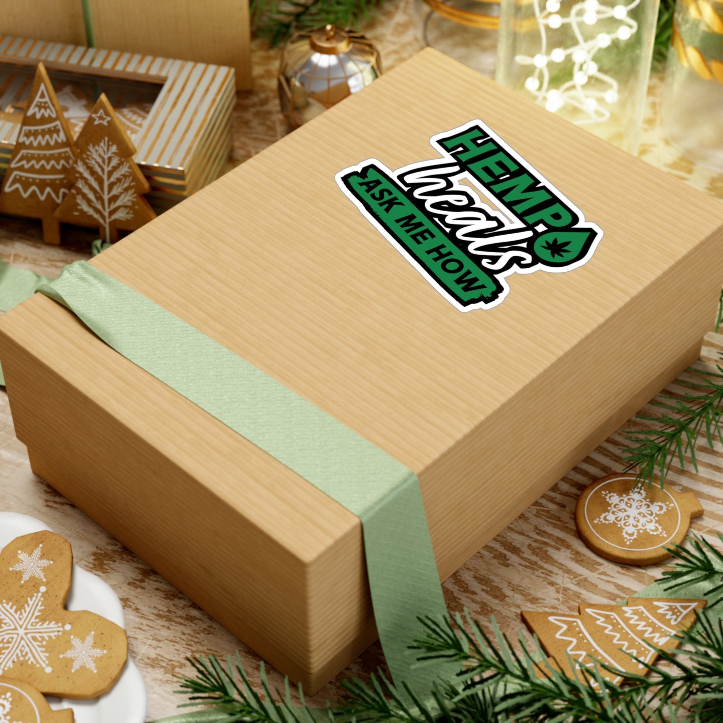 Hemp Heals Ask Me How - Cbd-oil Sticker for Laptop Sticker. Water Bottle Sticker, Vinyl Cbd Decal - Cbd-oil Gift