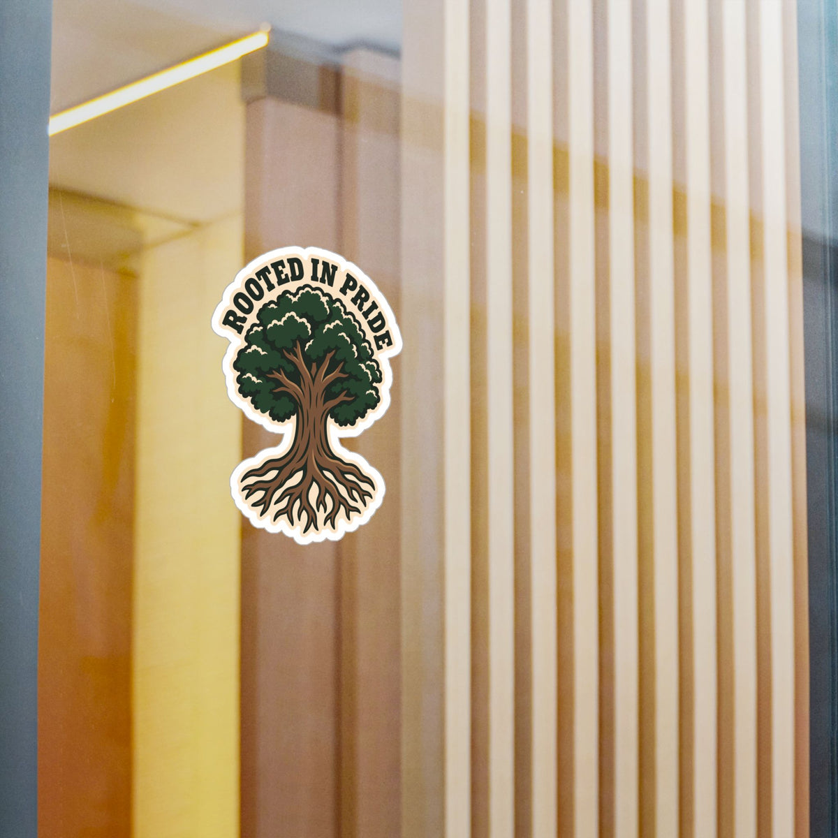 Tree Sticker - Rooted in Pride Design, Tree Worker and Branch Manager Decals for Laptop or Water Bottle