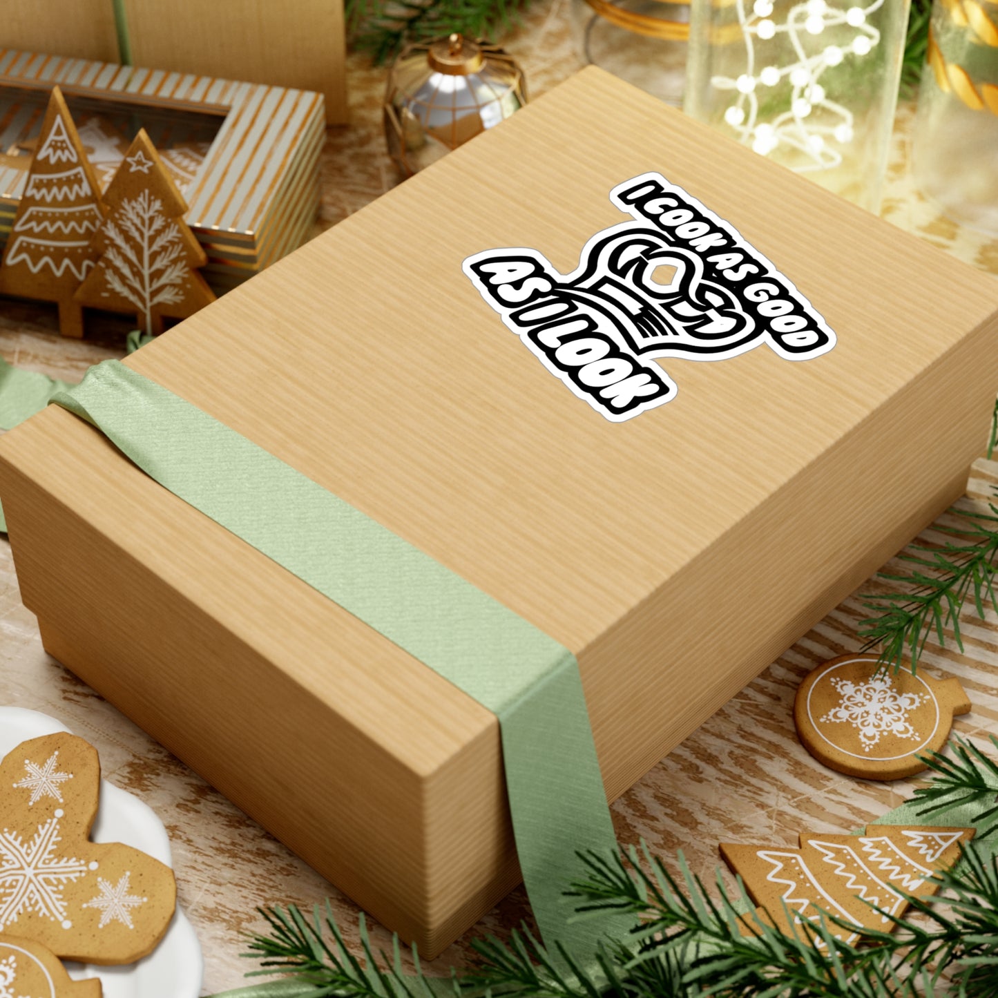 I Cook As Good As I Look - Chef Sticker for Wall, Laptop, Window, Truck, Car Chef Gift Vinyl Cooking Decal Sticker