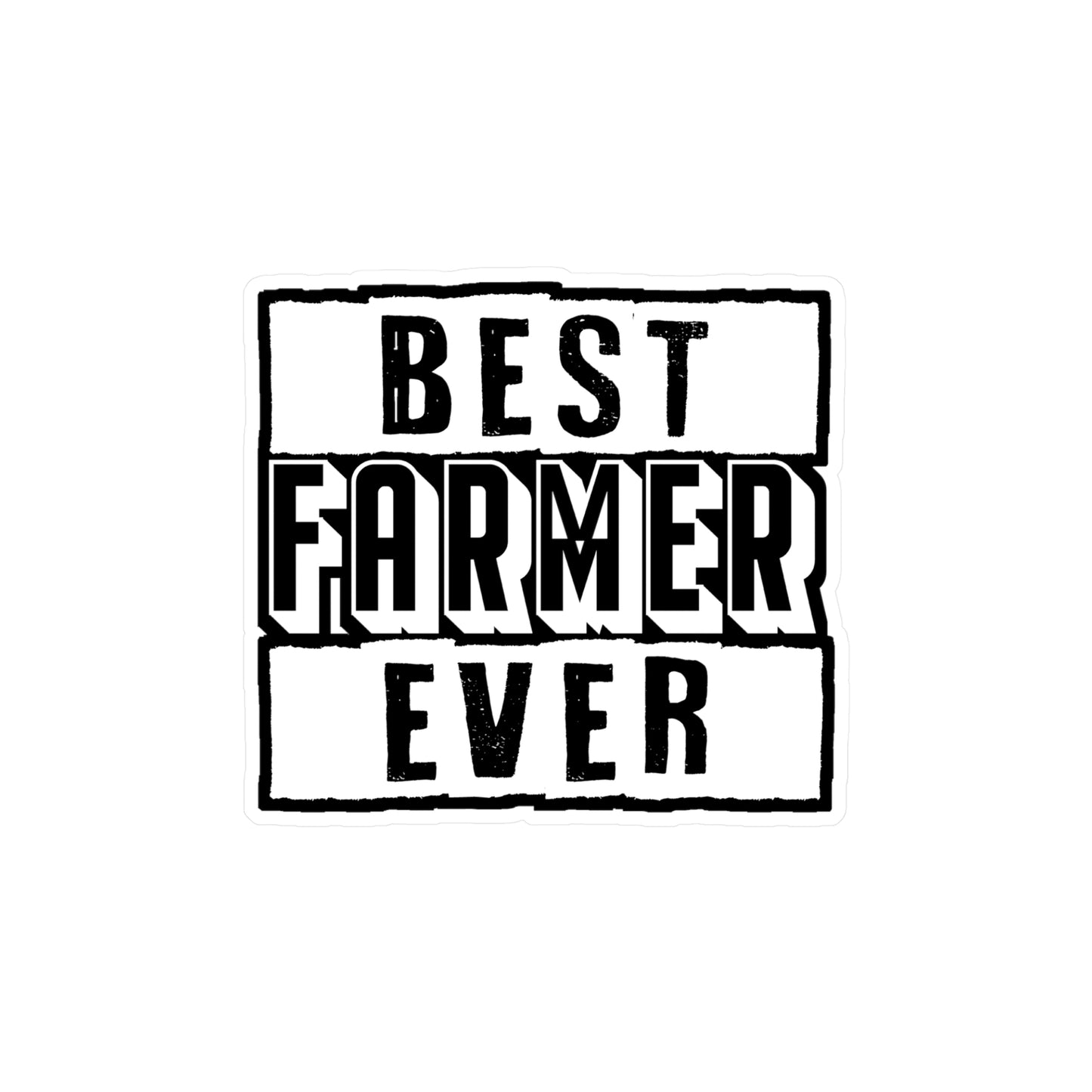 Best Farmer Ever - Farmer Sticker for Car Window Laptop Sticker. Water Bottle Sticker, Vinyl Farm Decal, Farming Sticker - Farmer Gift