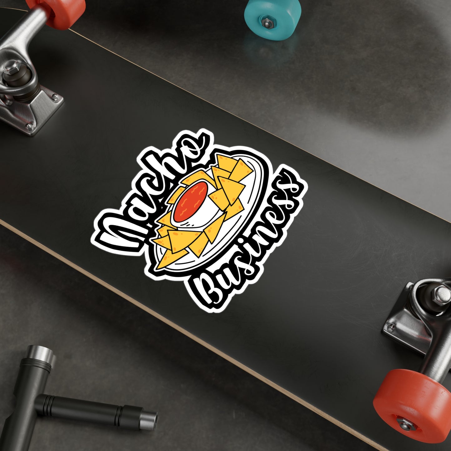 Nacho Business - Nachos Sticker for Car Window Laptop Sticker. Water Bottle Sticker, Vinyl Mexican Decal, Foodie Sticker - Nachos Gift