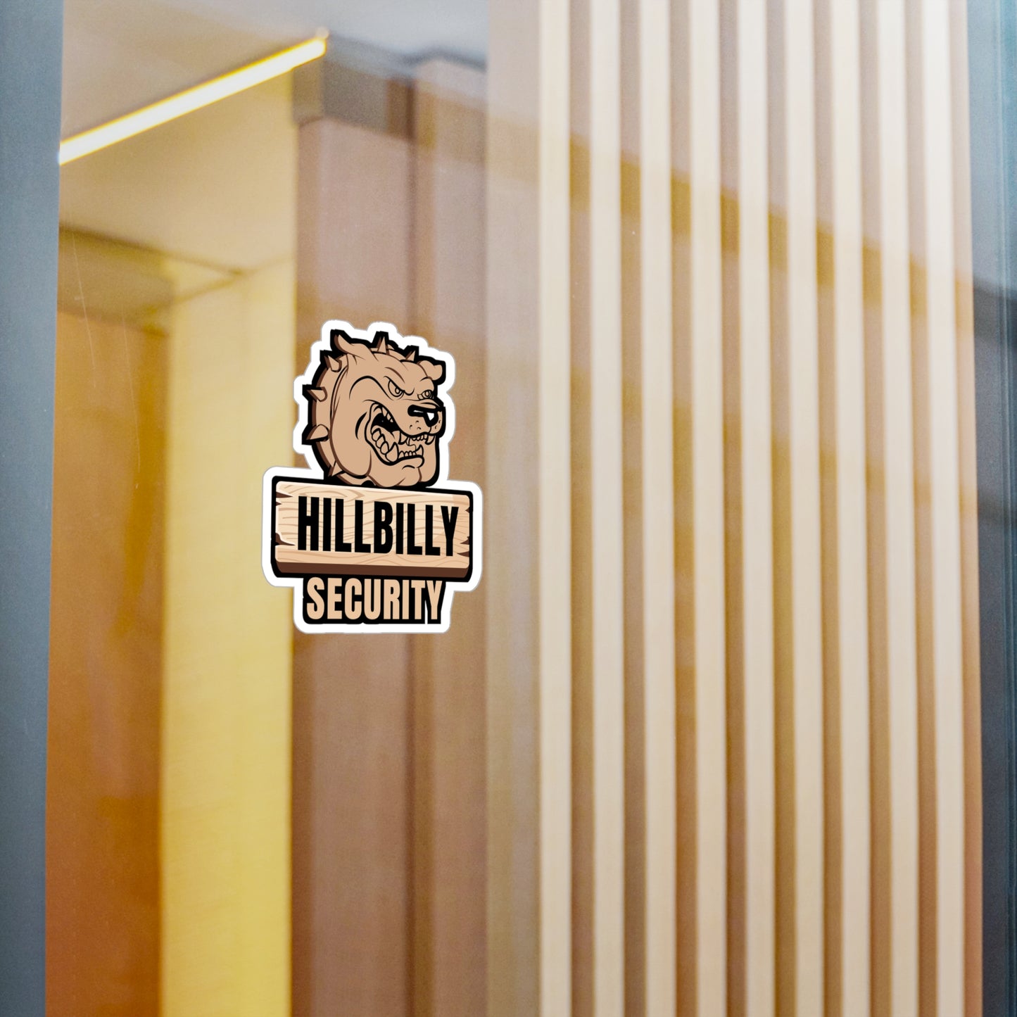 Hillbilly Security - Hillybilly Sticker for Wall, Laptop, Window, Truck, Car Hillybilly Gift Vinyl Redneck Decal Sticker