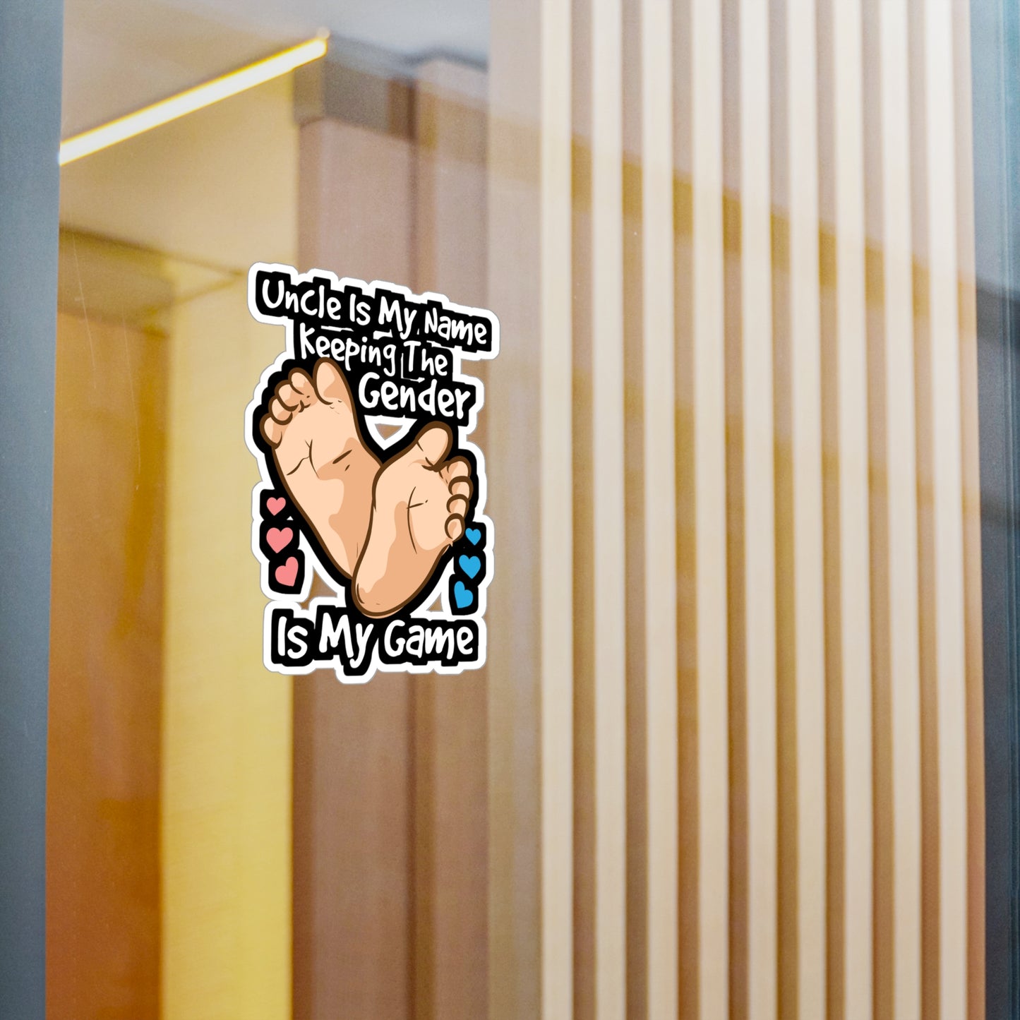 Keeping The Gender Is My Game | Gender-reveal Sticker | Pink Decals | Camo Laptop Sticker | Gender-reveal Gift | Pink Gift