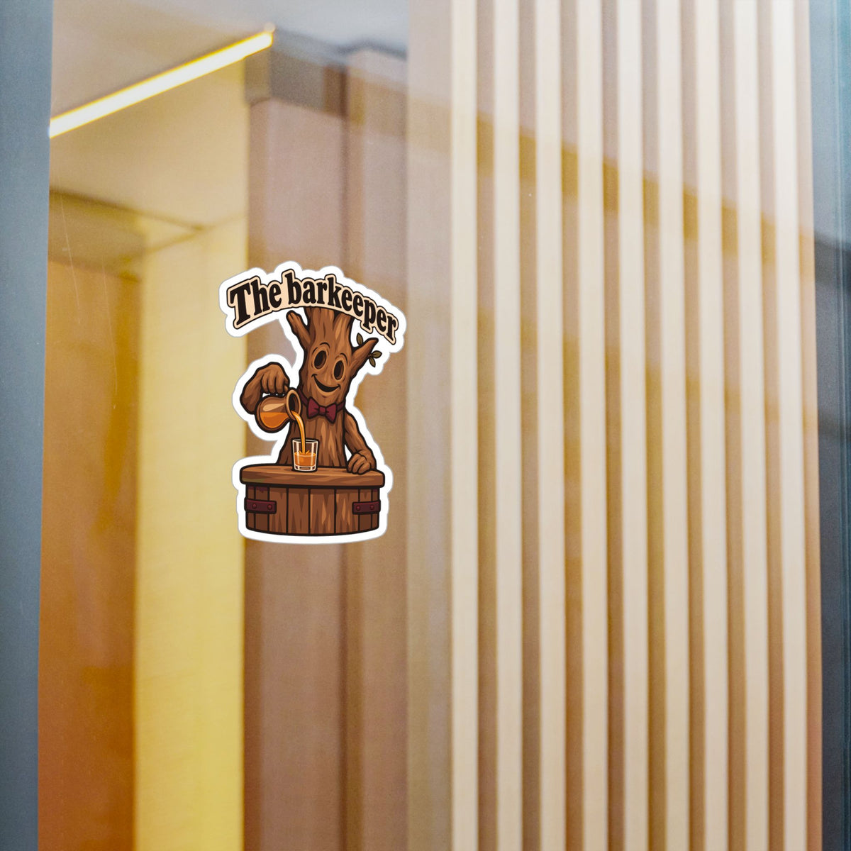 Tree Sticker The Barkeeper – Funny Branch Manager Design for a Tree Worker, Laptop and Water Bottle Decals