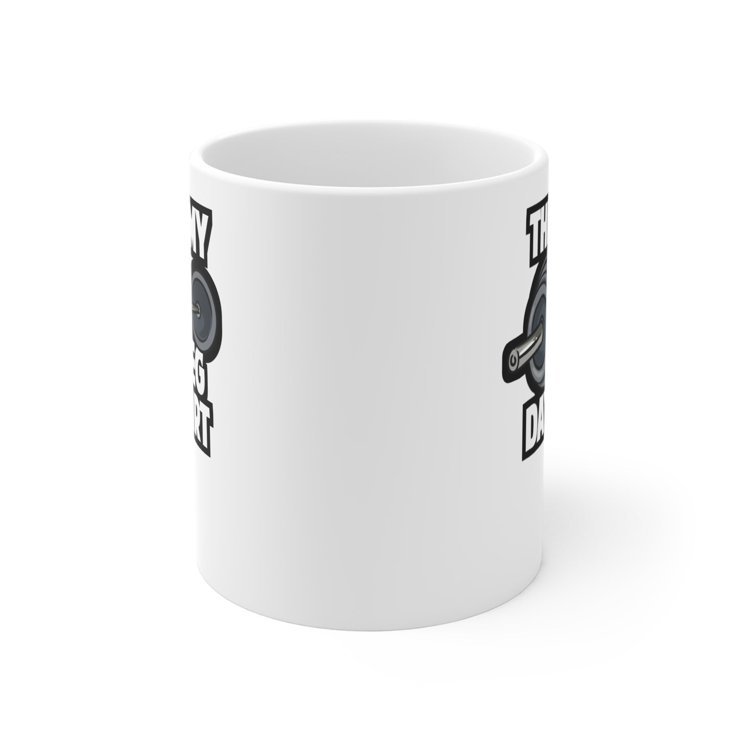 This Is My Leg Day - Weightlifting Mug for Coffee 11oz. Weightlifting Cup, White ceramic, Muscles Mug, Squats Tea Cup - Weightlifting Gift