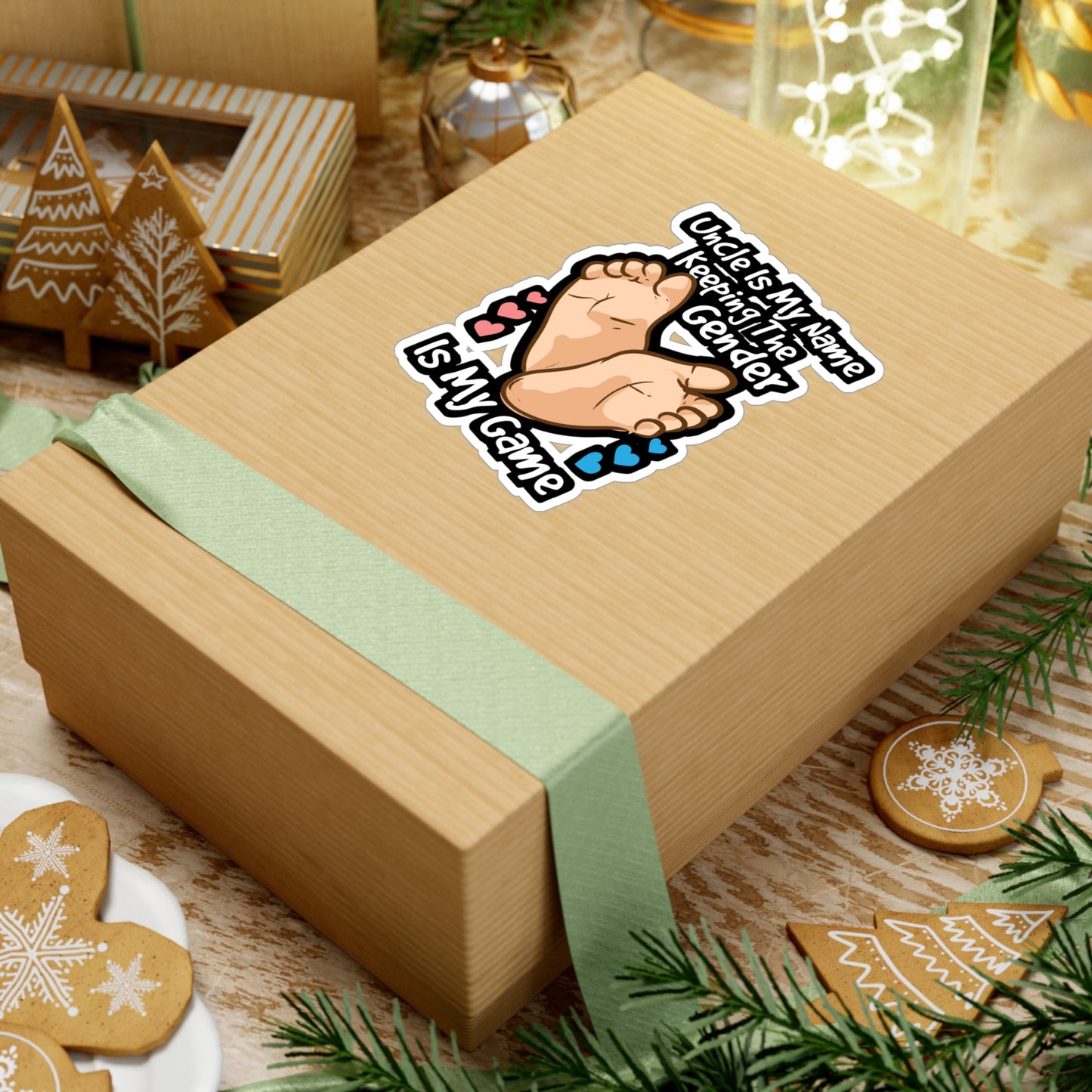 Keeping The Gender Is My Game | Gender-reveal Sticker | Pink Decals | Camo Laptop Sticker | Gender-reveal Gift | Pink Gift