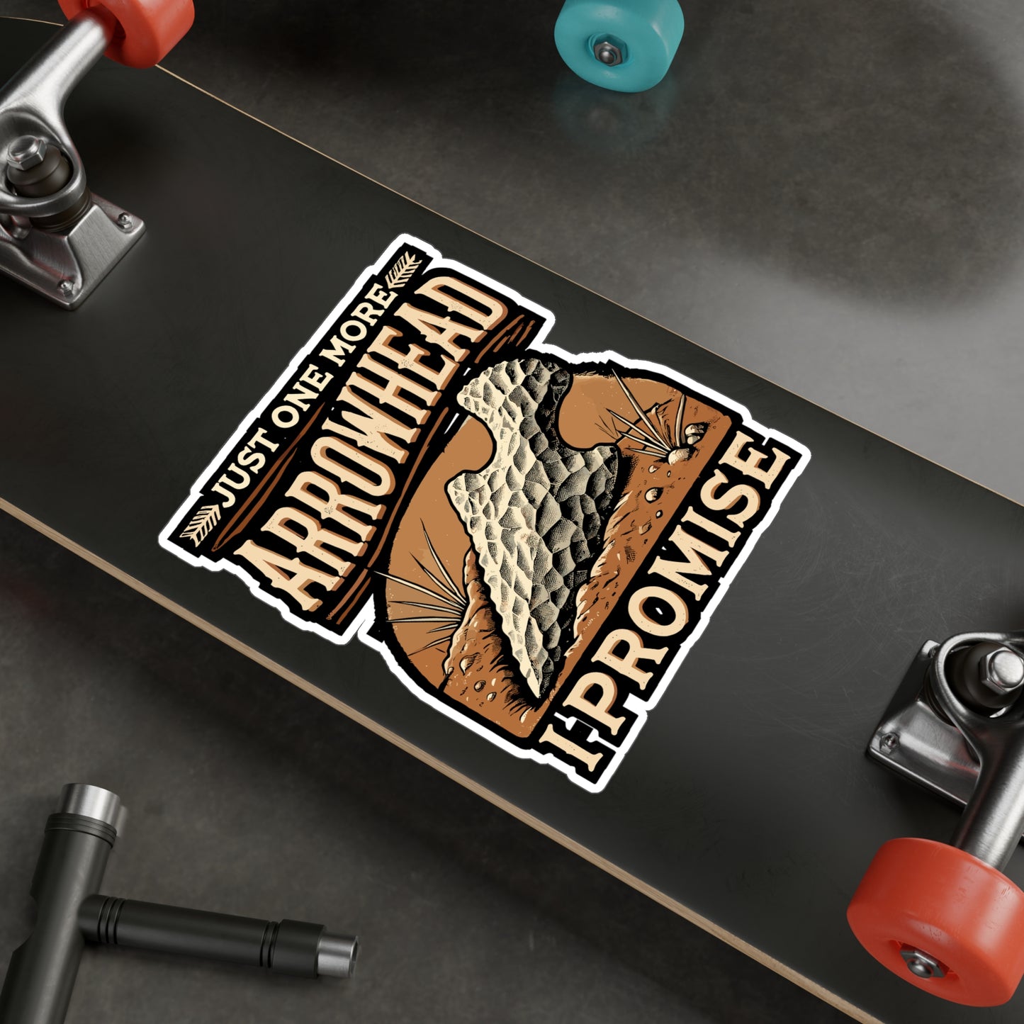 Just One More Arrowhead I Promise - Camping Sticker for Laptop Sticker. Water Bottle Sticker, Vinyl Outdoors Decal - Camping Gift