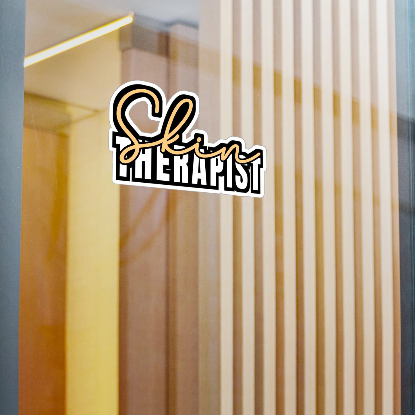 Skin Therapist | Beautician Sticker | Esthetician Decals | Makeup-artist Laptop Sticker | Beautician Gift | Esthetician Gift