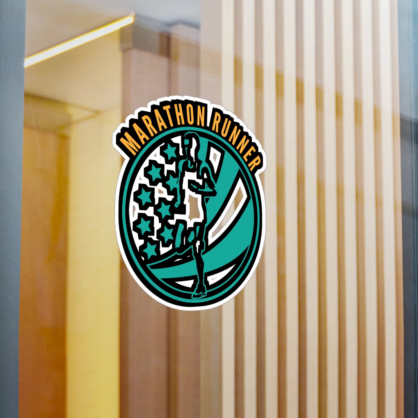 Marathon Runner - Marathon Sticker for Car Window Laptop Sticker. Water Bottle Sticker, Vinyl Running Decal, Funny Sticker - Marathon Gift