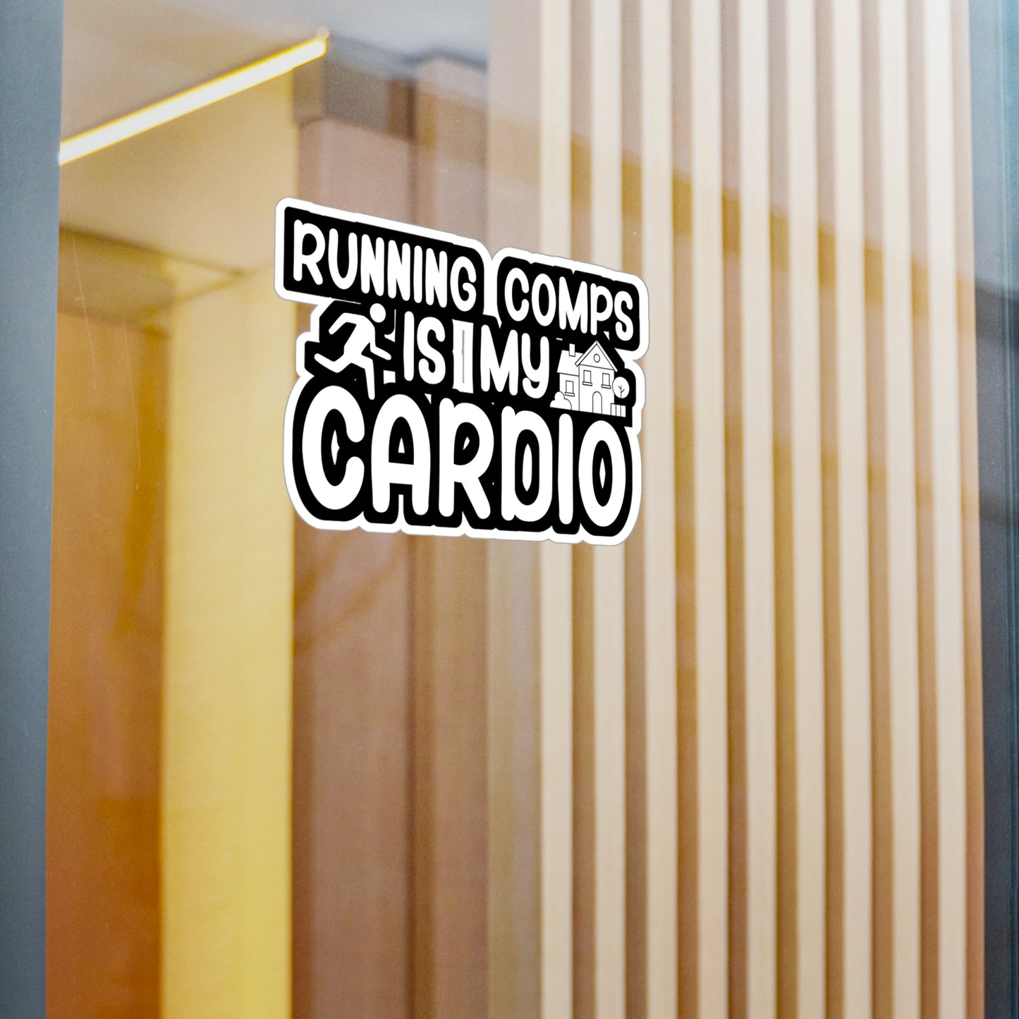 Running comps is my cardio - Real estate Sticker for Wall, Laptop, Window, Truck, Car Real estate Gift Vinyl Real estate agent Decal Sticker