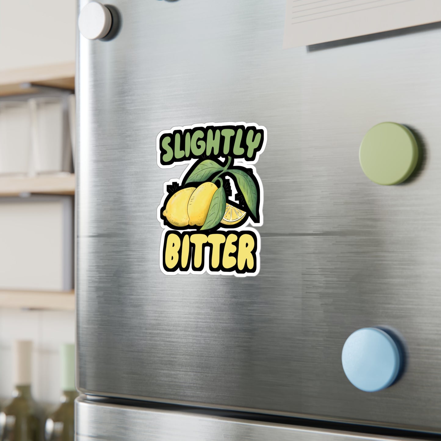Slightly Bitter - Lemonade Sticker for Wall, Laptop, Window, Truck, Car Lemonade Gift Vinyl Lemon Decal Sticker