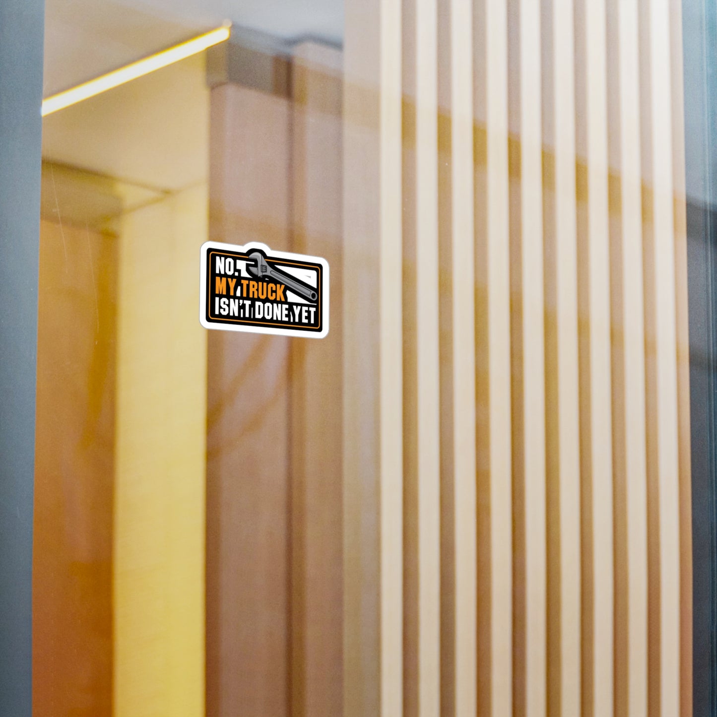 My Truck Isn't Done Yet - Truck Sticker for Laptop Sticker. Water Bottle Sticker, Vinyl Manual-transmission Decal - Truck Gift