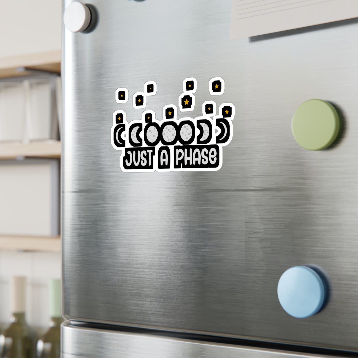 Just A Phase - Astronaut Sticker for Wall, Laptop, Window, Truck, Car Astronaut Gift Vinyl Asteroid Decal Sticker