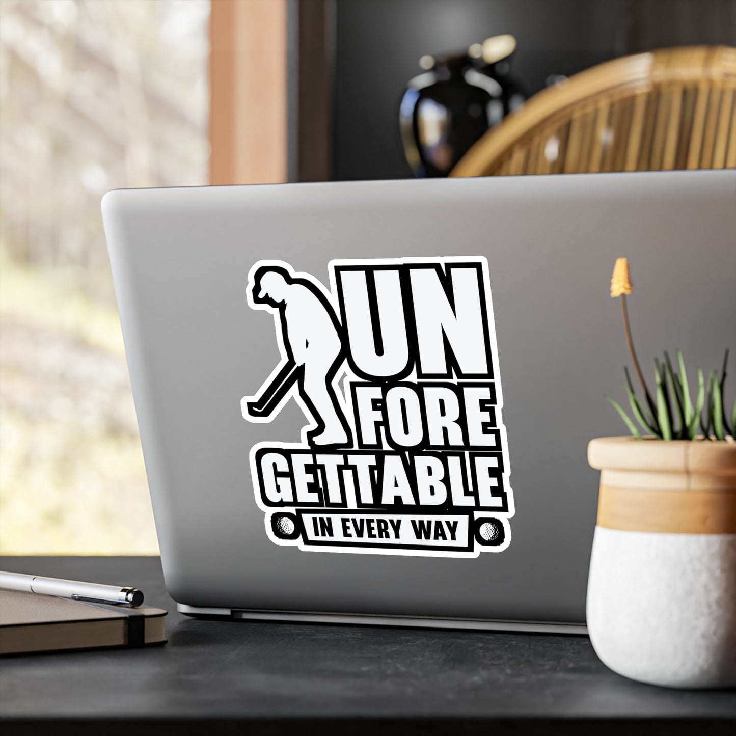 Golf Player Unforegettable - Golf Sticker for Laptop Sticker. Water Bottle Sticker, Vinyl Golfing Decal - Golf Gift