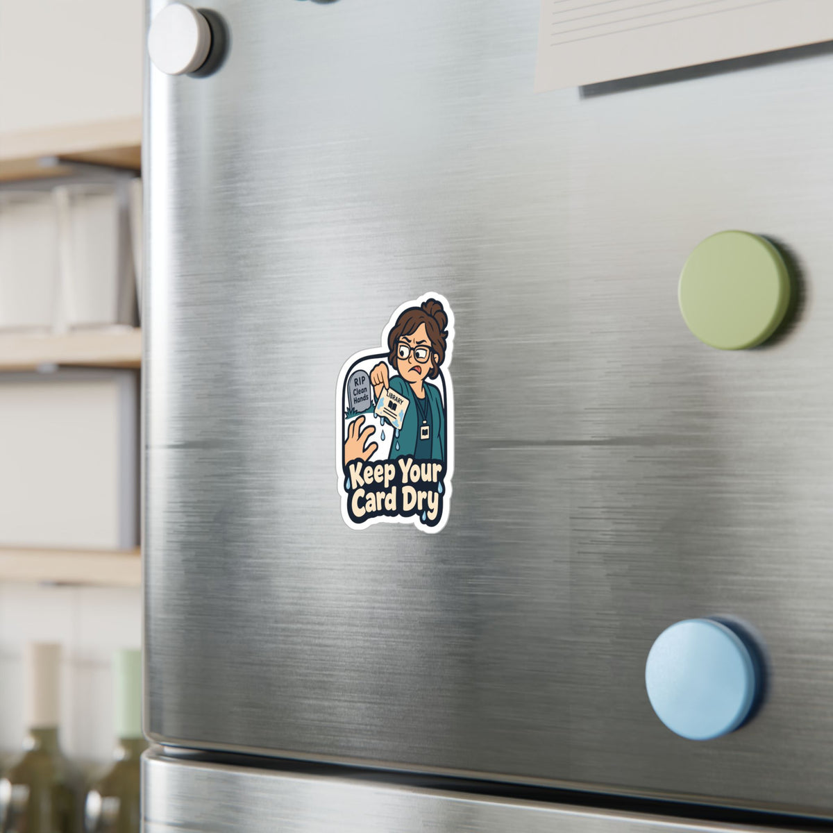 Librarian Sticker – Keep Your Card Dry, Fabulous Unicorn Decals with Magical Charm for Laptop or Water Bottle