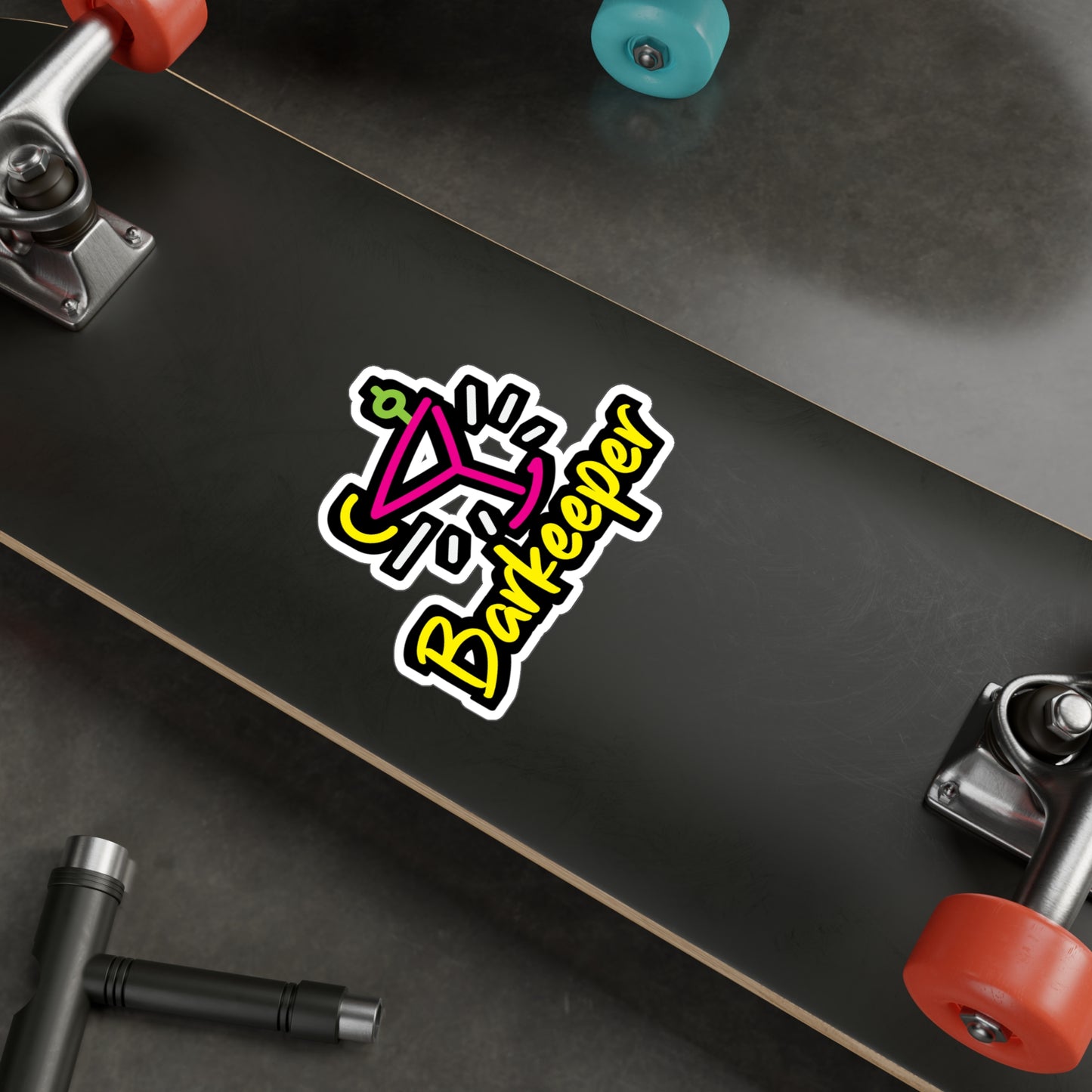 Mixology Mixologist Barkeeper - Bartender Sticker for Laptop Sticker. Water Bottle Sticker, Vinyl Tip Decal - Bartender Gift