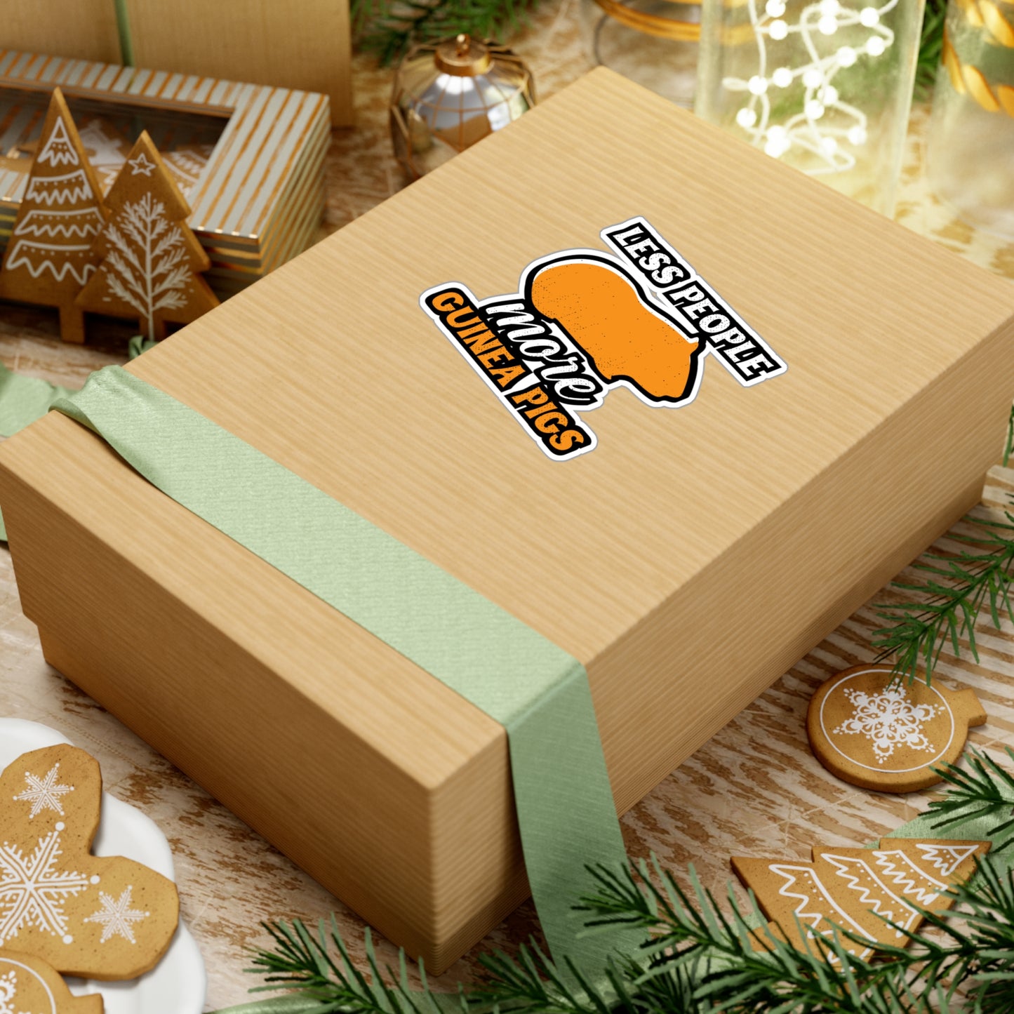 Less People More Guinea Pigs | Guinea Sticker | Guinea pig Decals | Furry Laptop Sticker | Guinea Gift | Guinea pig Gift