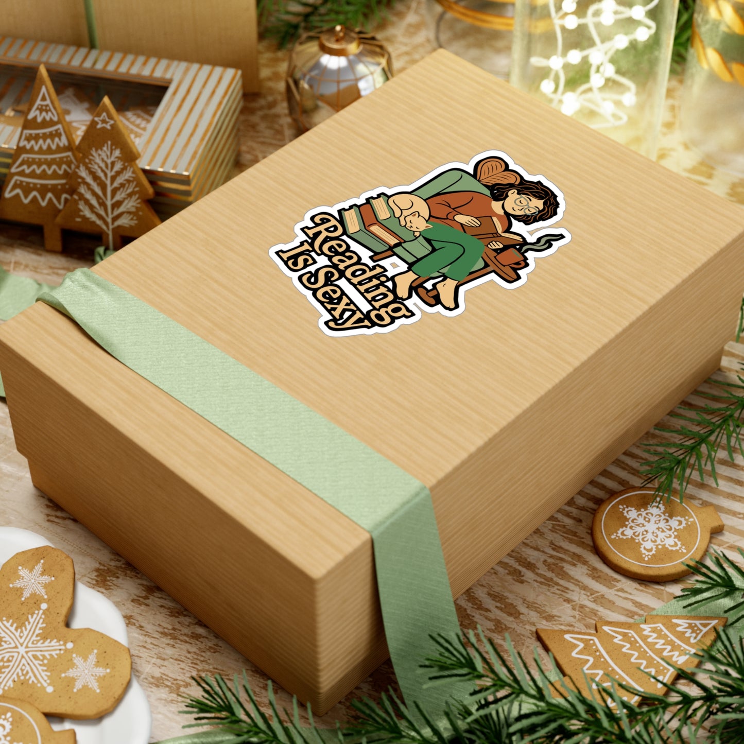 Reading Sticker – "Reading Is Sexy" Vinyl Decal for Book Lovers, Nerds, Reading-Teacher, Waterproof Laptop or Water Bottle Sticker