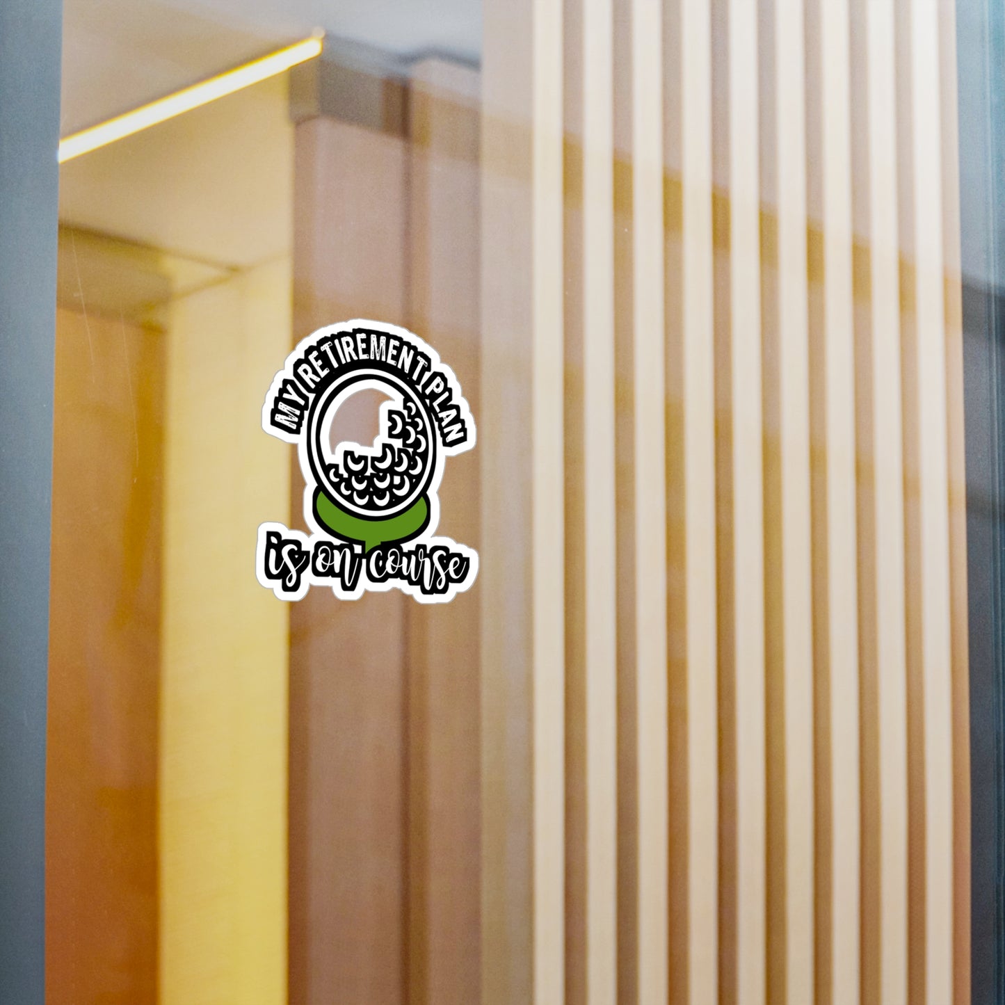My Retirement Plan Is On Course | Golf Sticker | Golfer Decals | Hole Laptop Sticker | Golf Gift | Golfer Gift