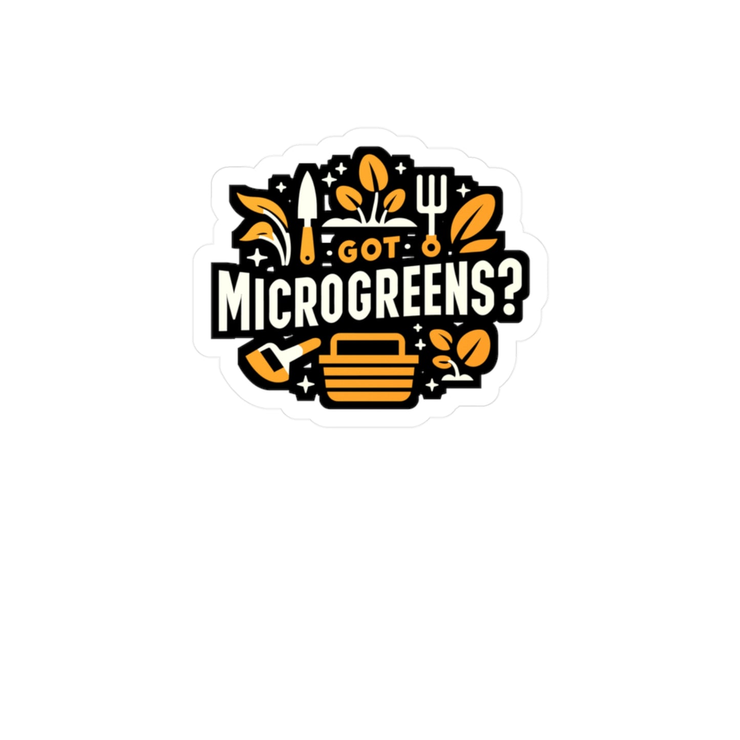 Got Microgreens - Gardening Sticker for Laptop Sticker. Water Bottle Sticker, Vinyl Landscaper Decal - Gardening Gift