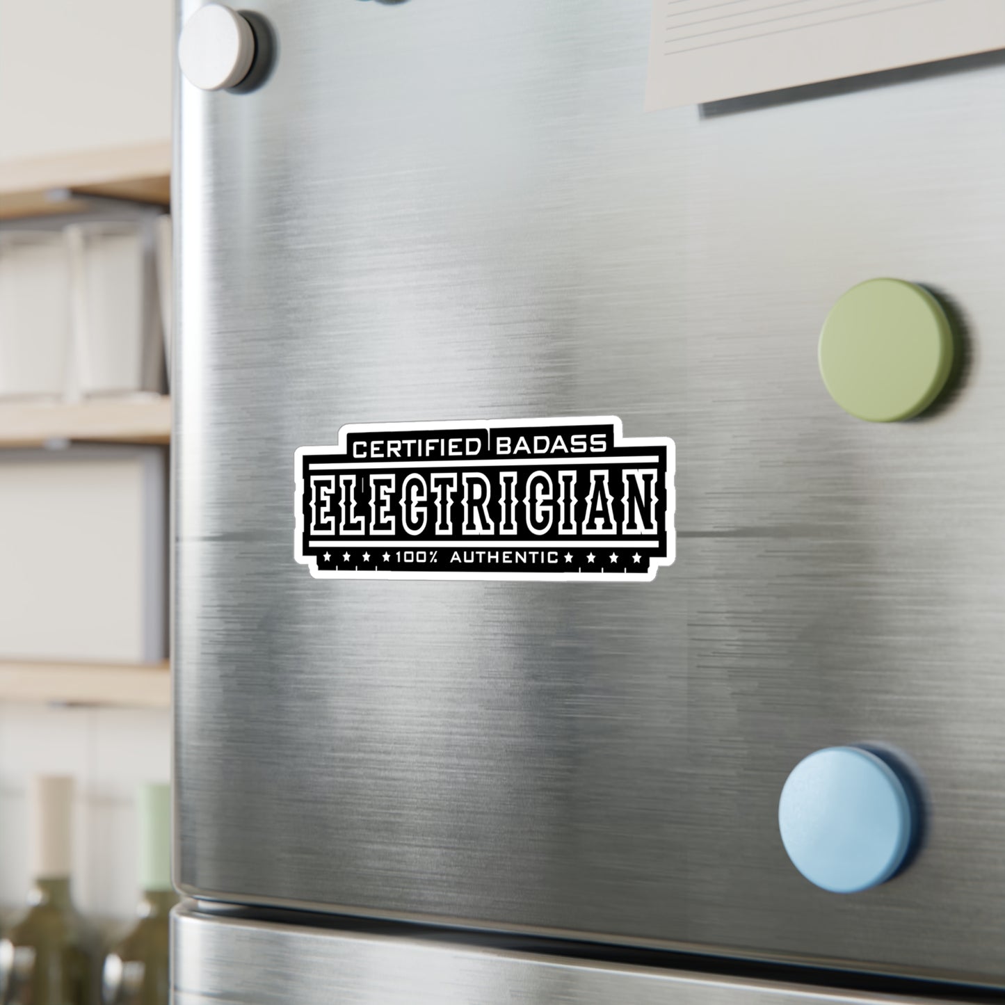 Certified Electrican - Electrician Sticker for Laptop Sticker. Water Bottle Sticker, Vinyl Wiring Decal - Electrician Gift