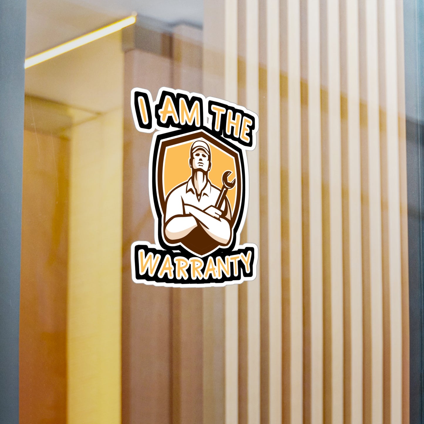 I Am The Warranty - Handyman Sticker for Wall, Laptop, Window, Truck, Car Handyman Gift Vinyl Funny Decal Sticker