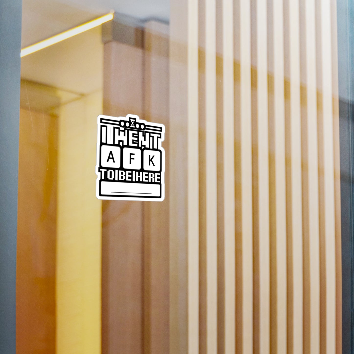 i went afk to to be here - Gamer Sticker for Car Window Laptop Sticker. Water Bottle Sticker, Vinyl Gaming Decal, Geek Sticker - Gamer Gift