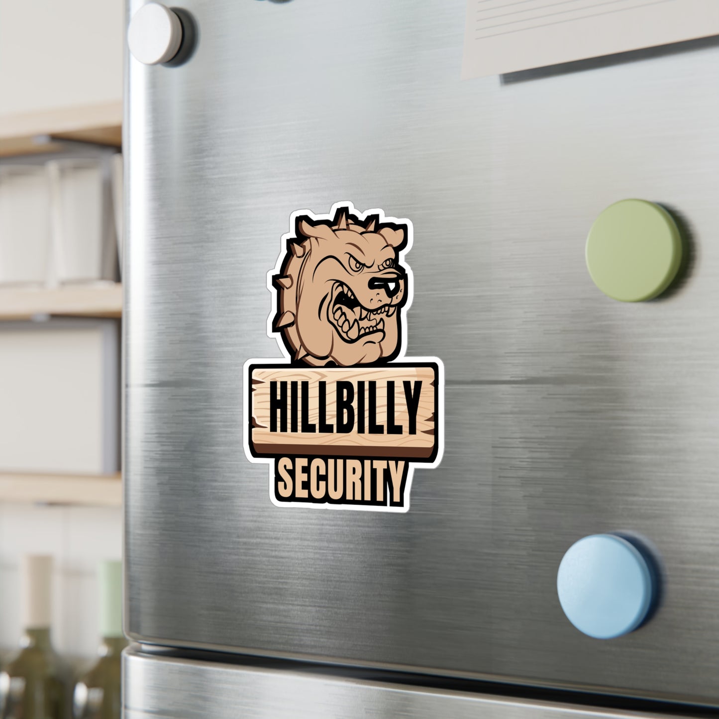 Hillbilly Security - Hillybilly Sticker for Wall, Laptop, Window, Truck, Car Hillybilly Gift Vinyl Redneck Decal Sticker